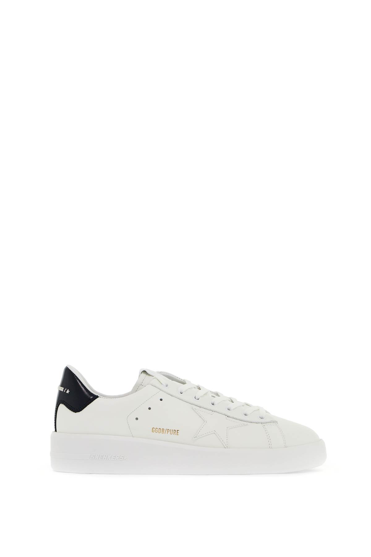 Shop Golden Goose Pure-star Sneakers In White/blue (white)