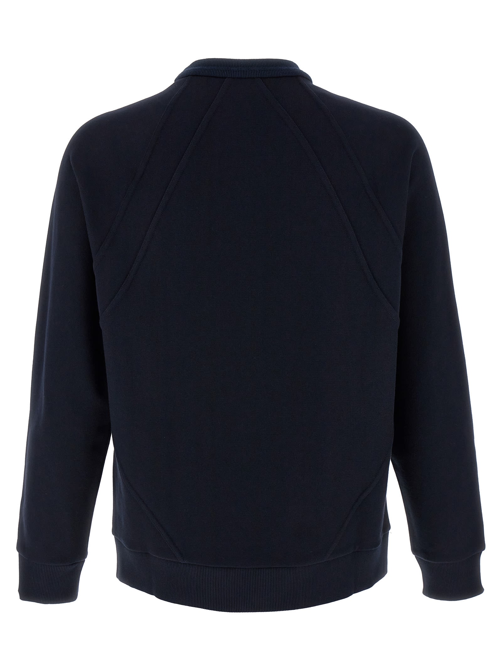 Fendi Crest Crew Neck Sweatshirt In Blue