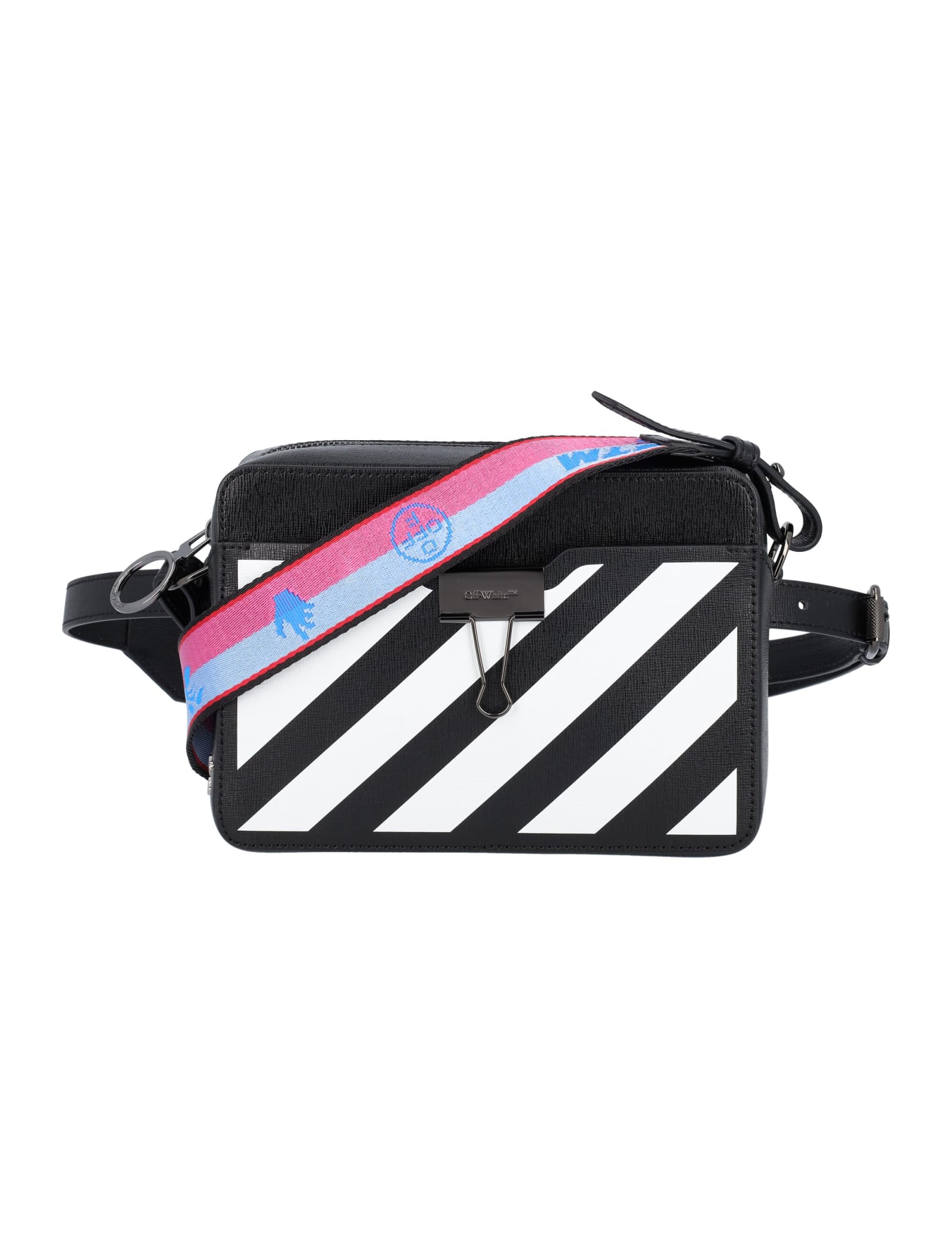off white luggage pink