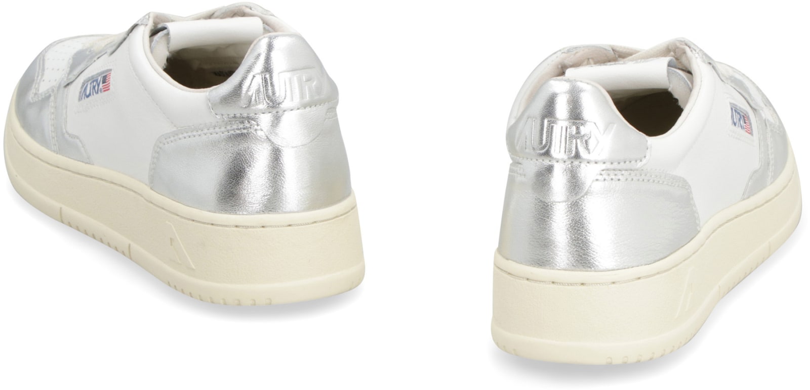 Shop Autry Medalist Low-top Sneakers In Silver