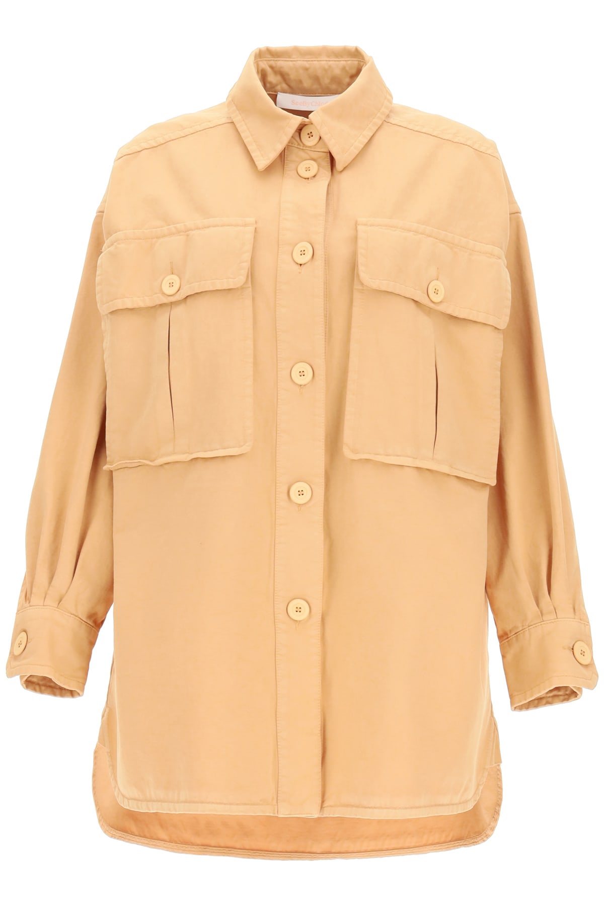 See by Chloé Shirt-jacket With Oversized Pockets