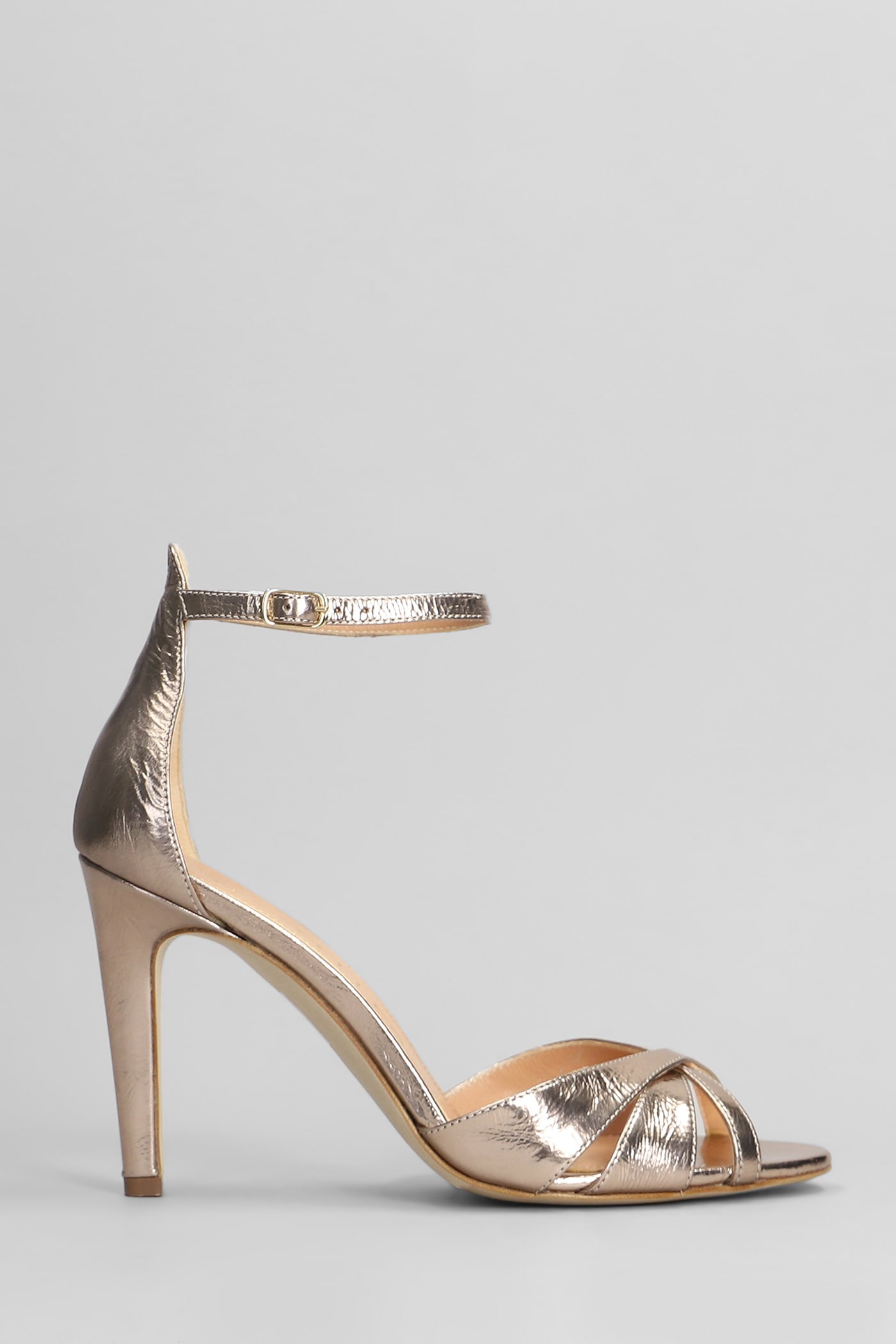Sandals In Copper Leather