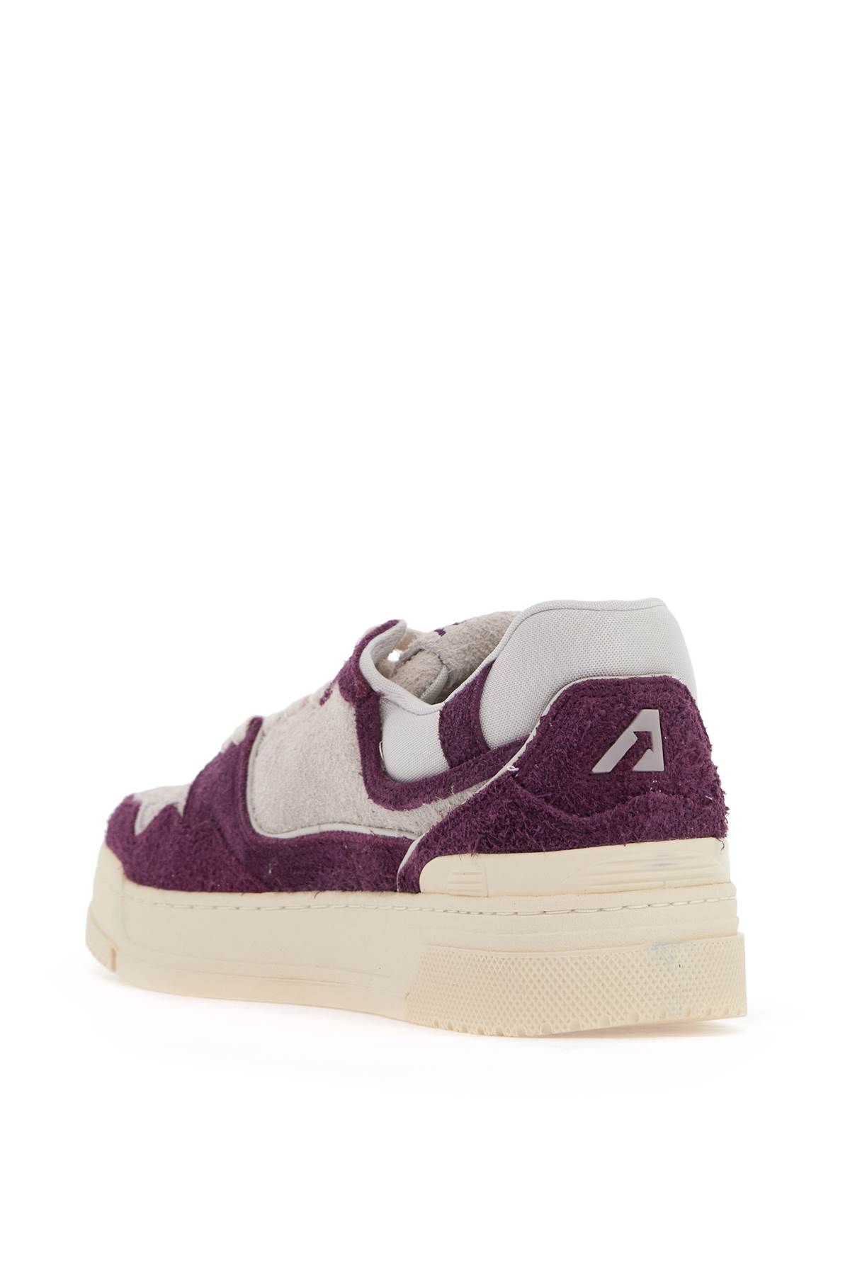 Autry Suede Clc Sne In Cream Barolo (purple)