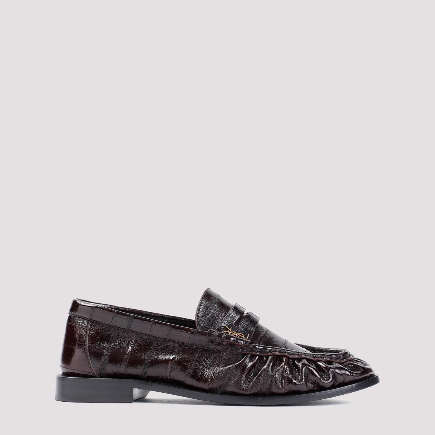Saint Laurent Le Loafer Mocassin In Burnt Brown