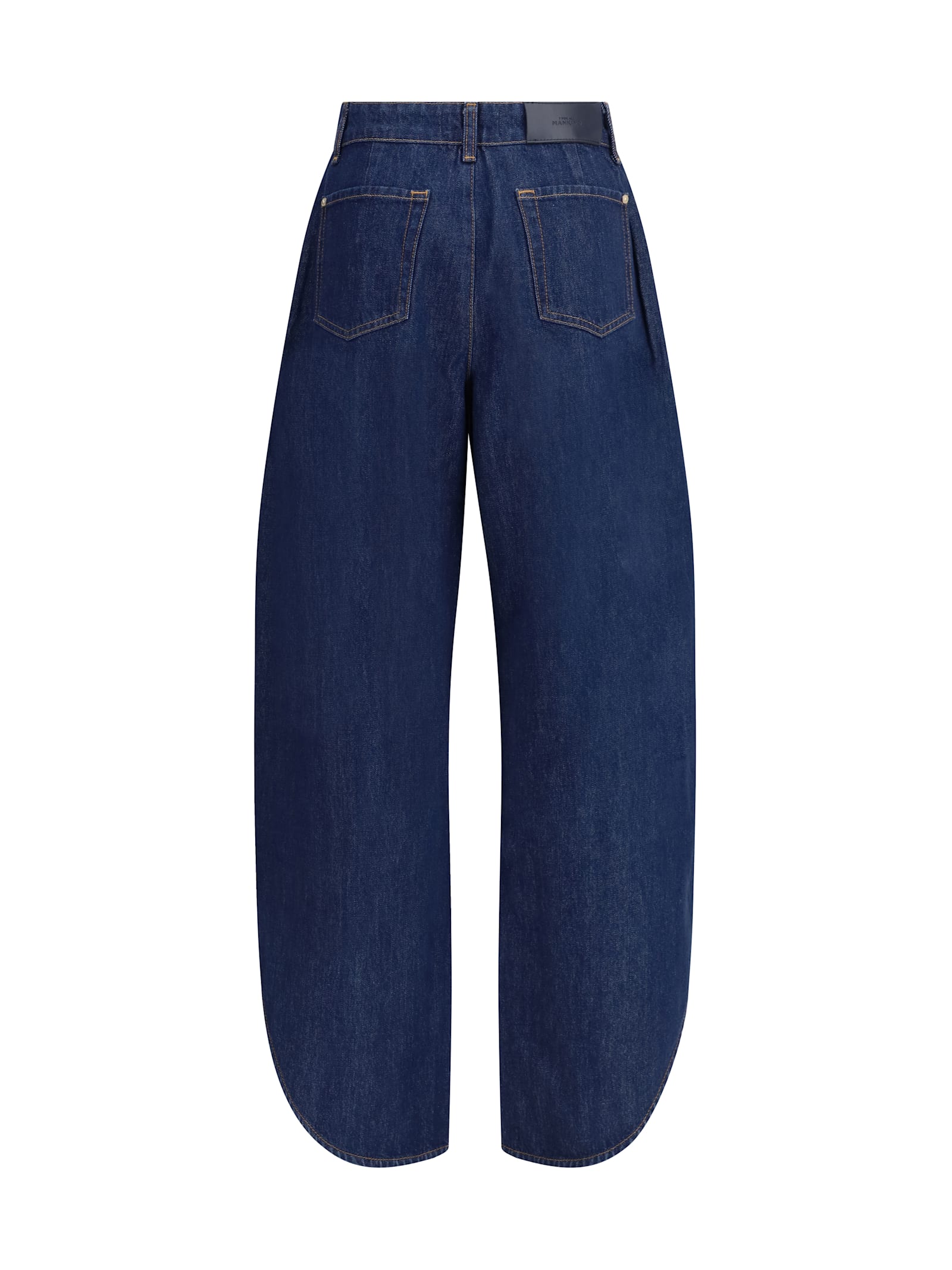 7 For All Mankind Womens Blue Petal Tulip Barrel-leg Denim Jeans In Blue