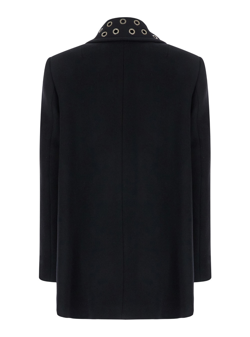 Shop Msgm Cappotto/coat In Black