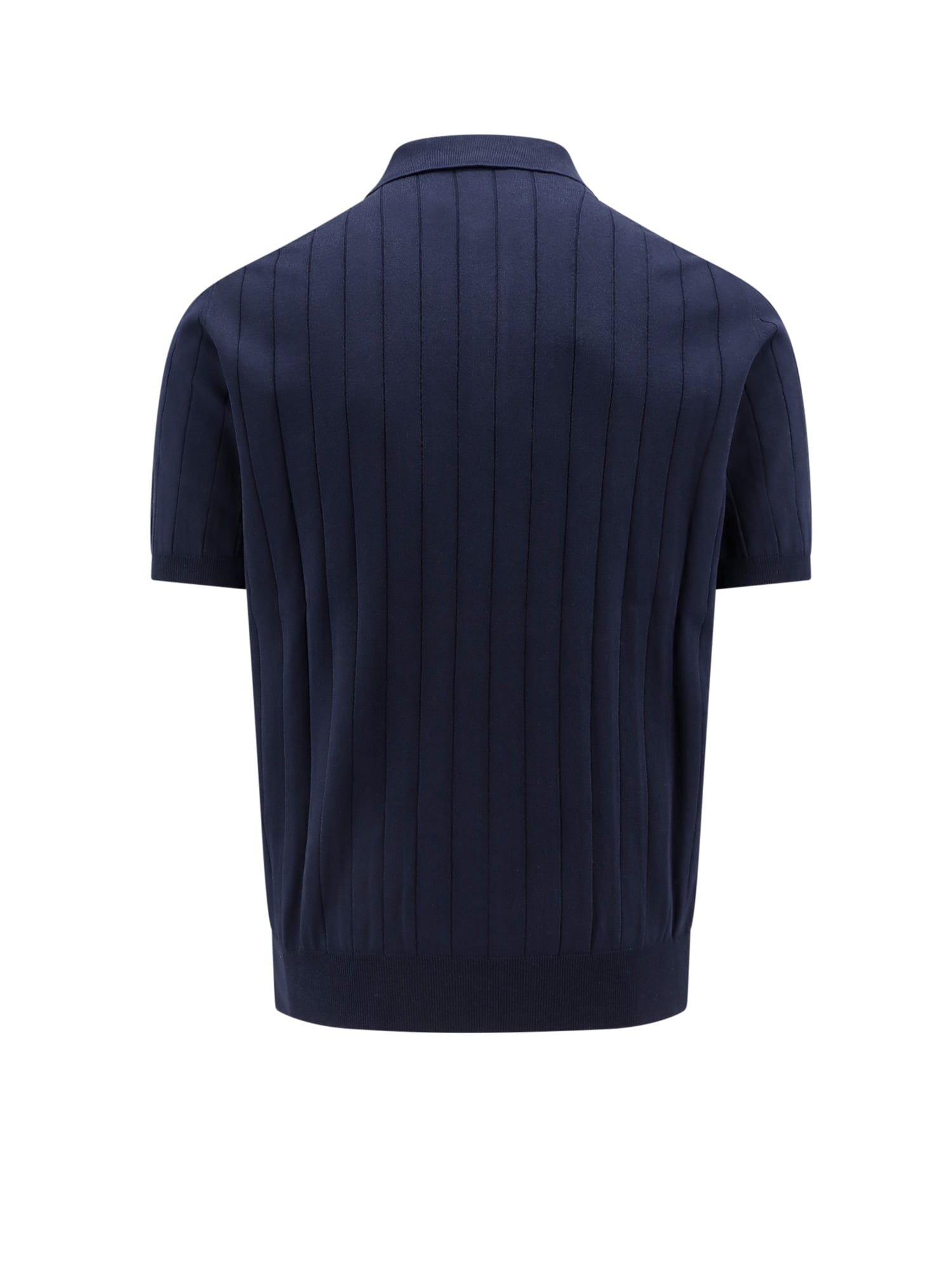 Shop Corneliani Polo Shirt In Blue