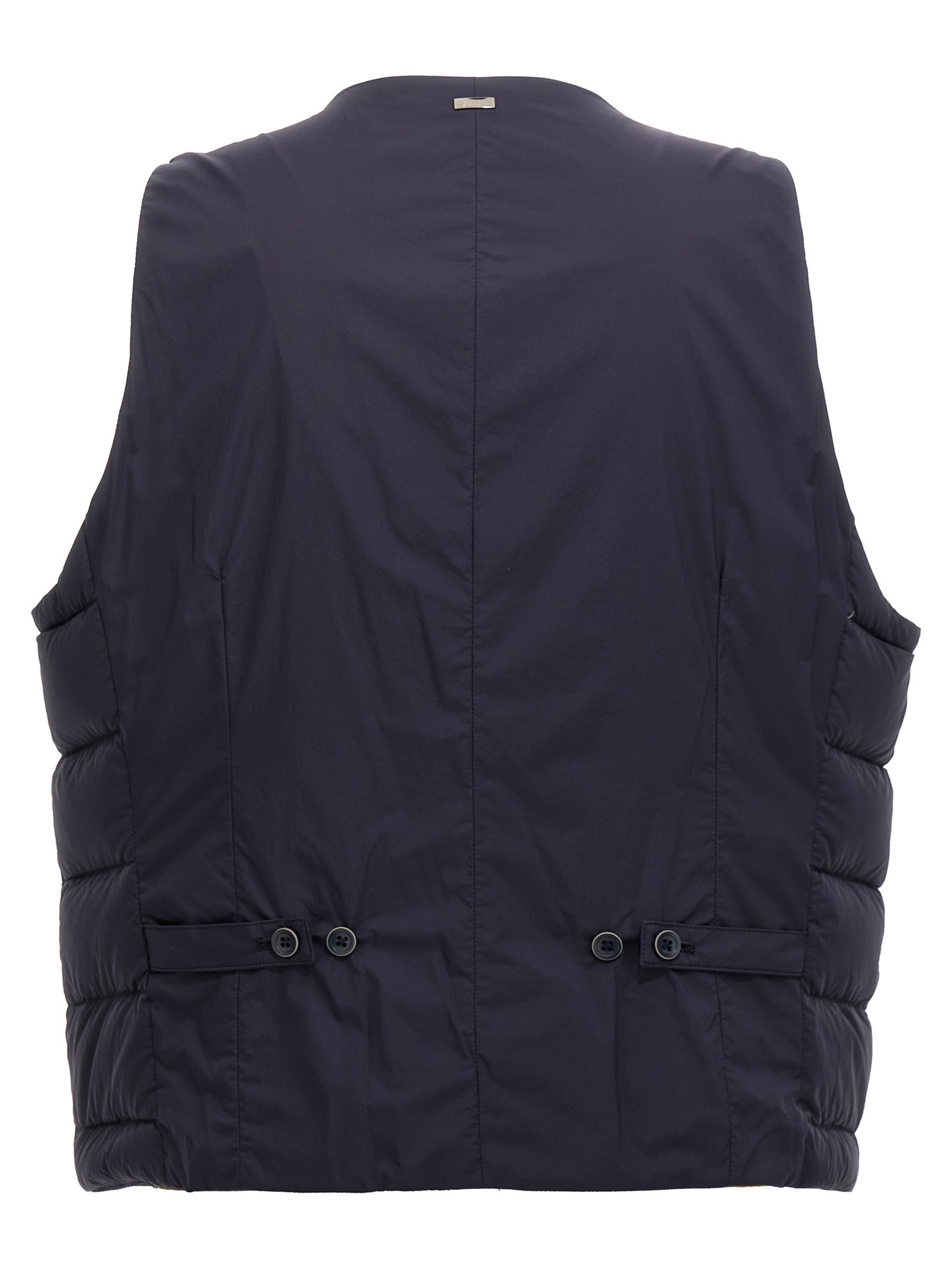 Shop Herno Il Panciotto Vest In Blue