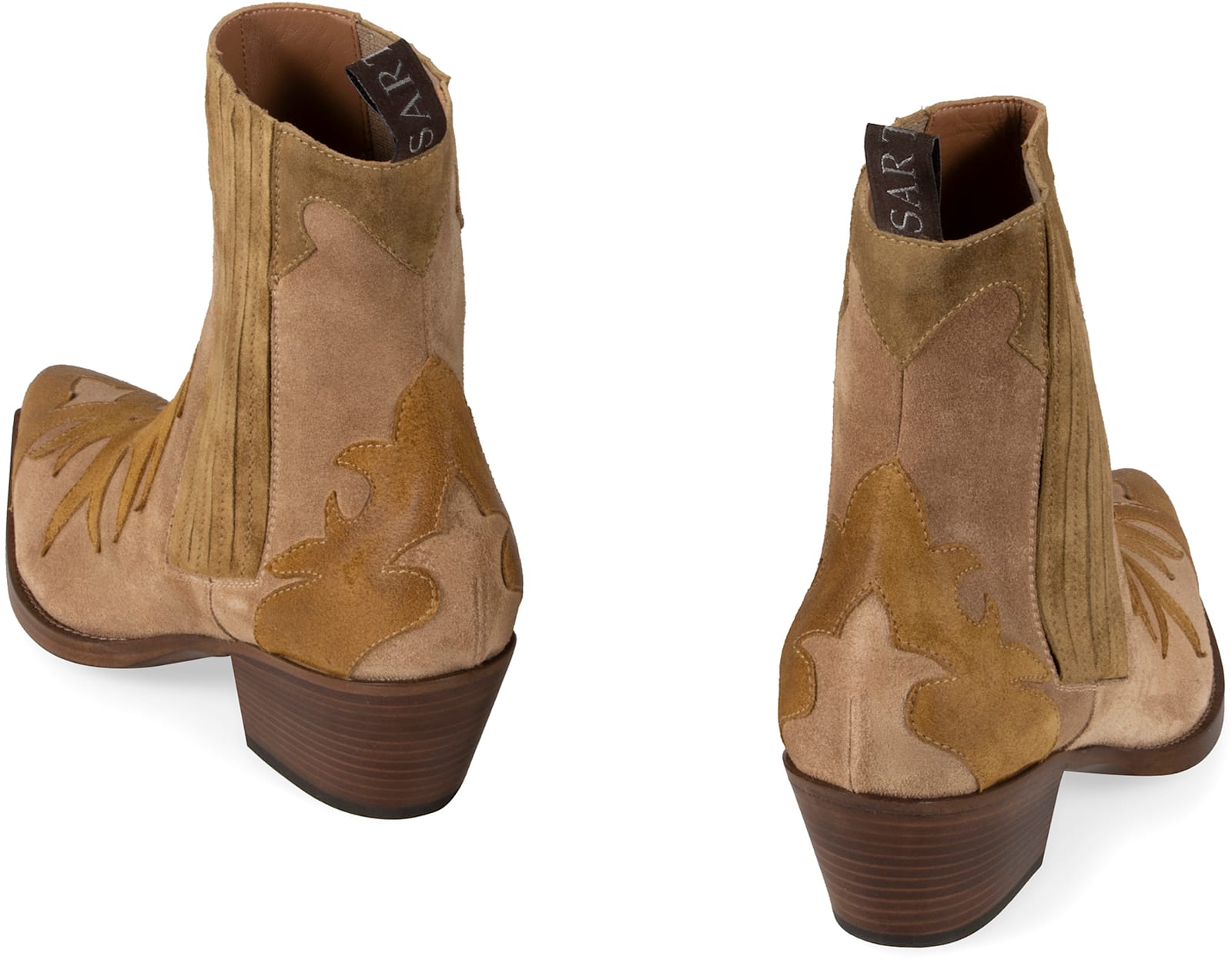 Sartore Suede Ankle Boots In Brown