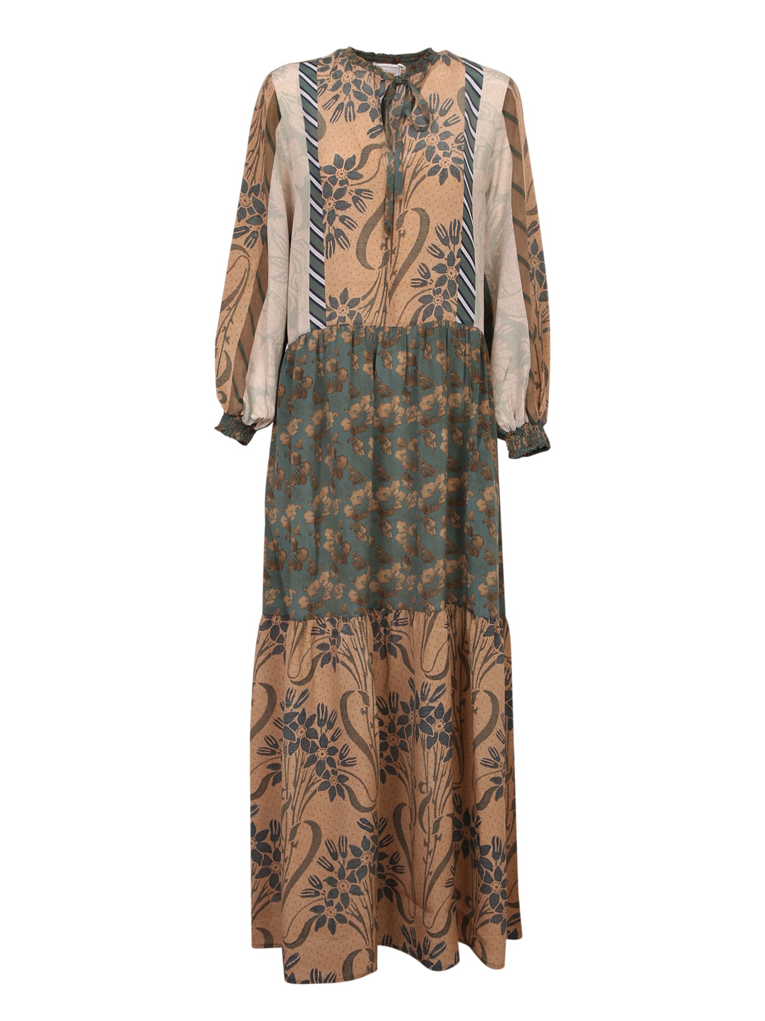 Pierre-Louis Mascia Floral-print Panelled Dress