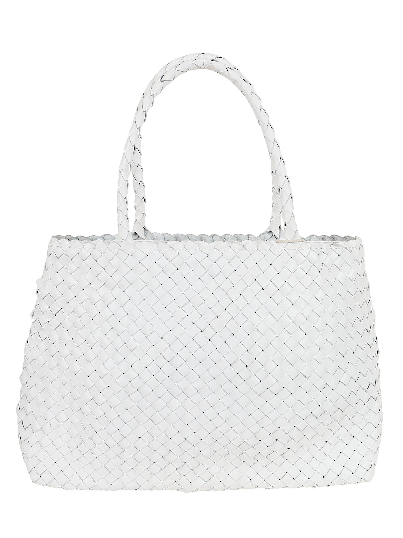 Dragon Diffusion Vintage Mesh Tote Washed Tote Bag + Cotton Lining In White