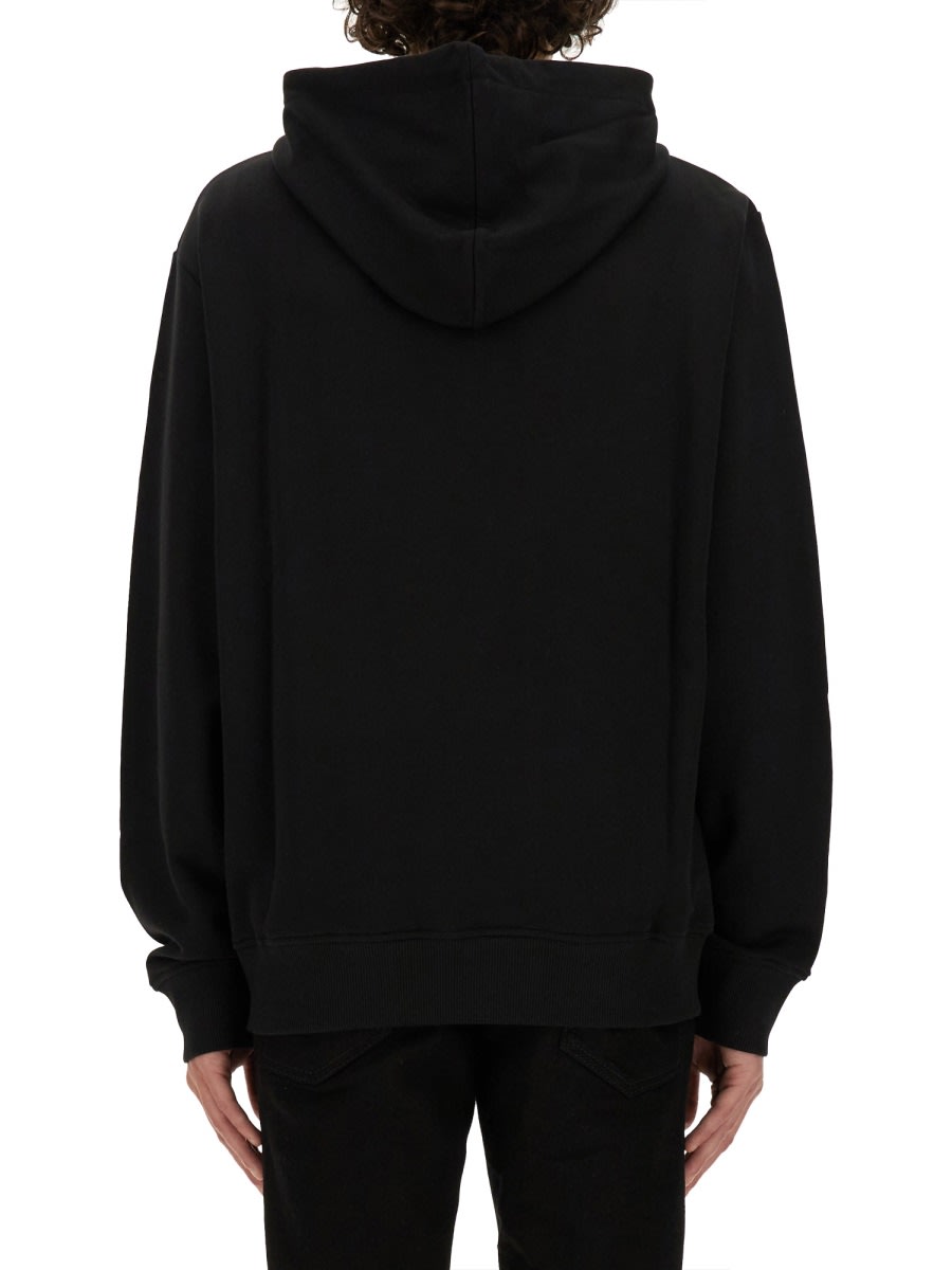 Shop Balmain Sweatshirt With Logo In Black