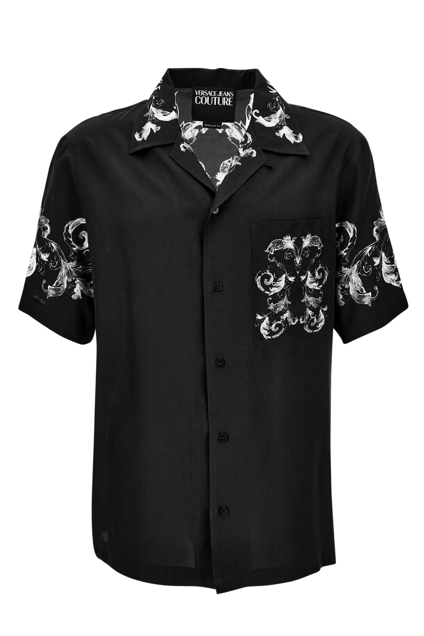 Shop Versace Jeans Couture Mens Shirt In Black