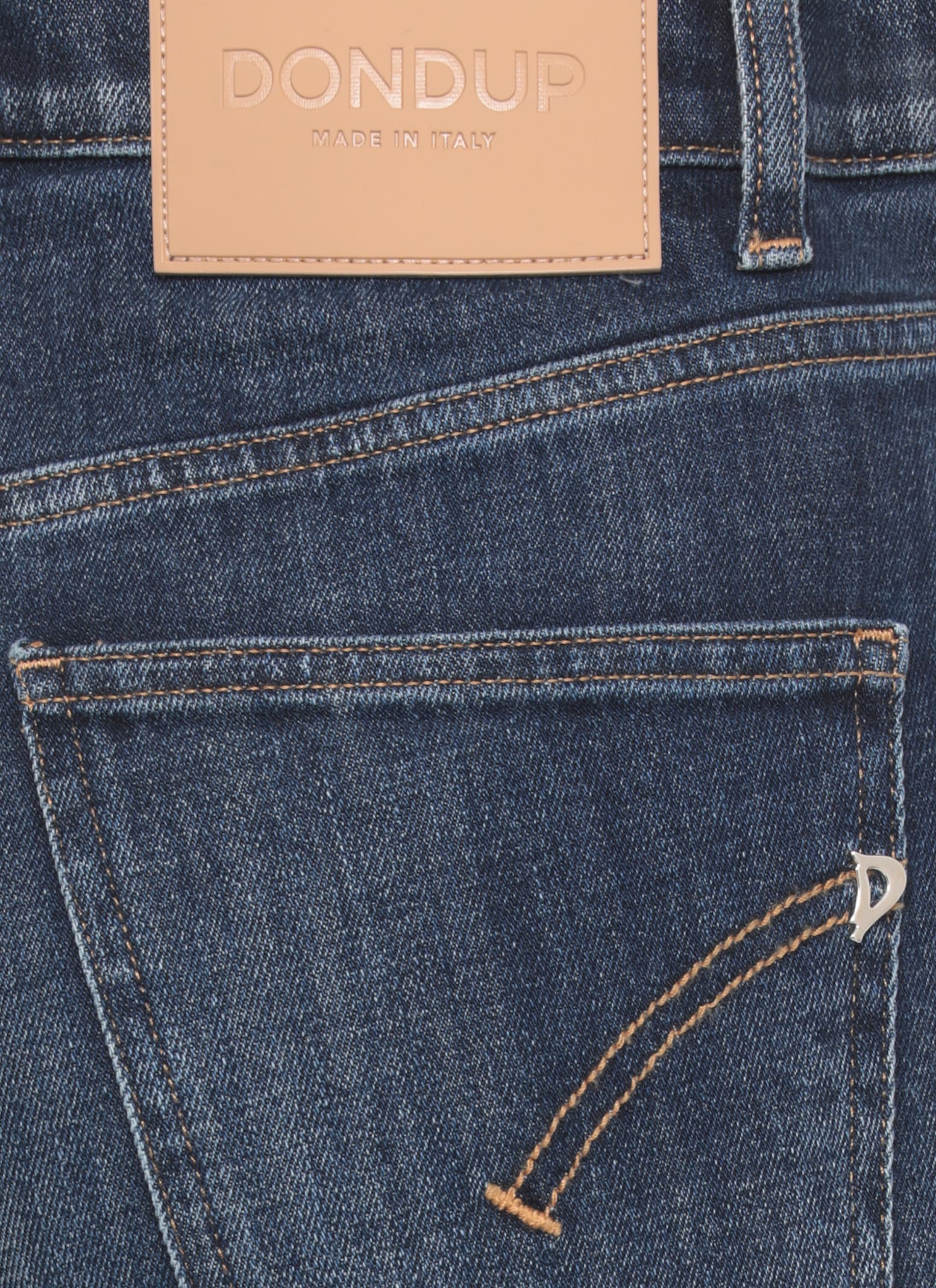 Dondup Logo-patch Jeans In Blue