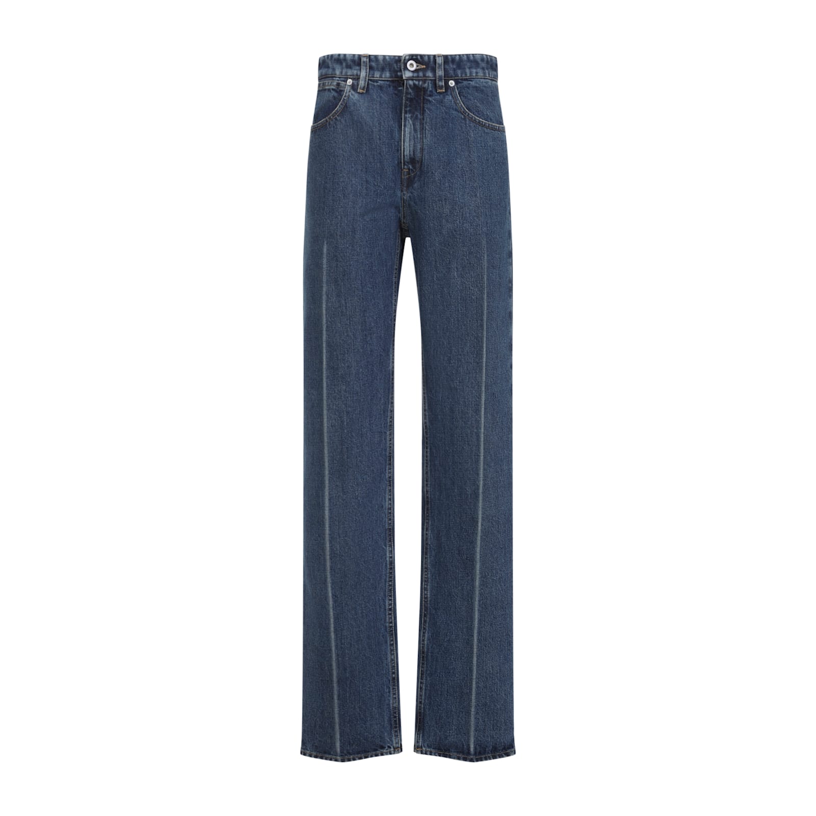 Jil Sander Trouser 114 Treated In Blue