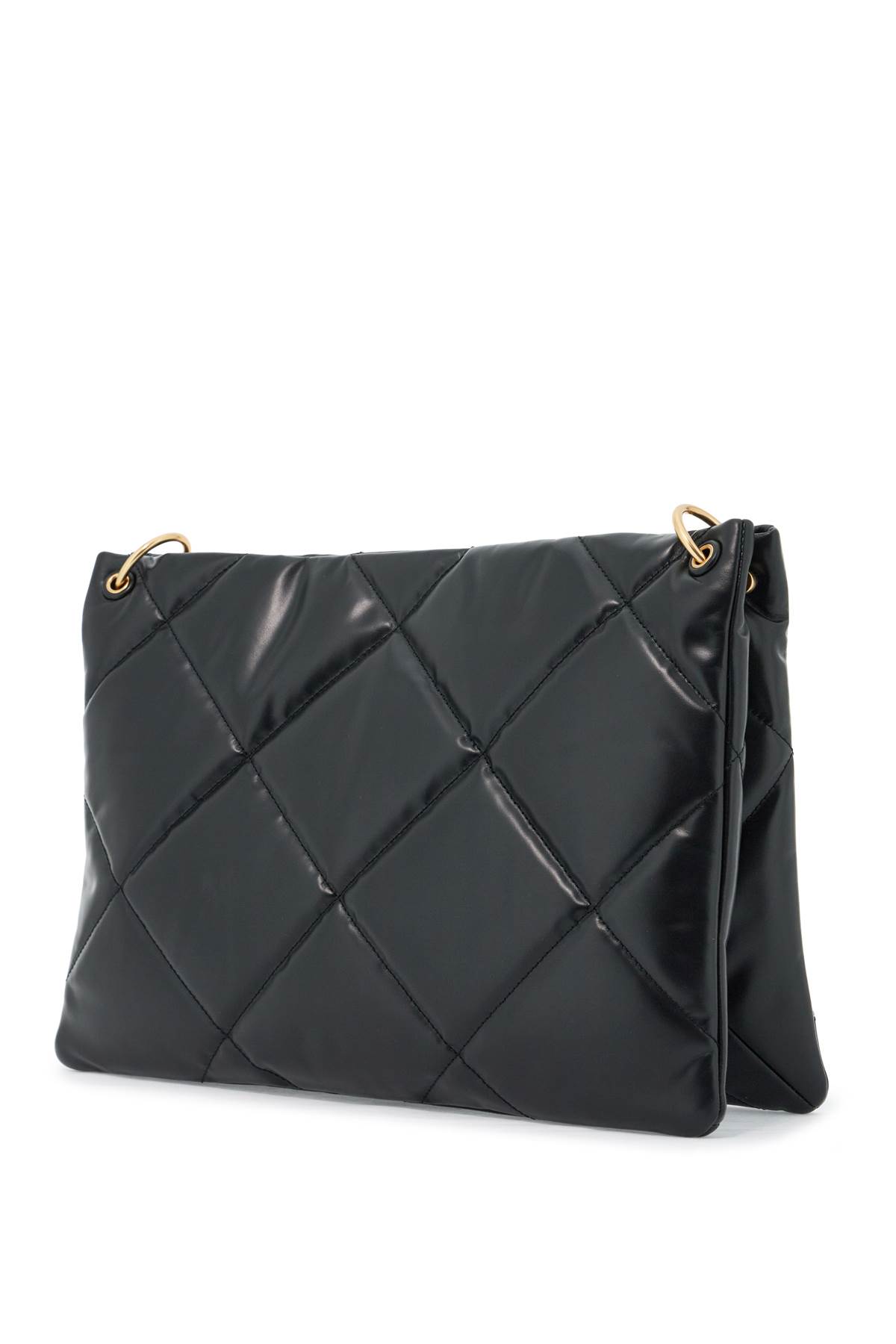 Tory Burch Kira Diamond Quilt Shoulder Bag In Black