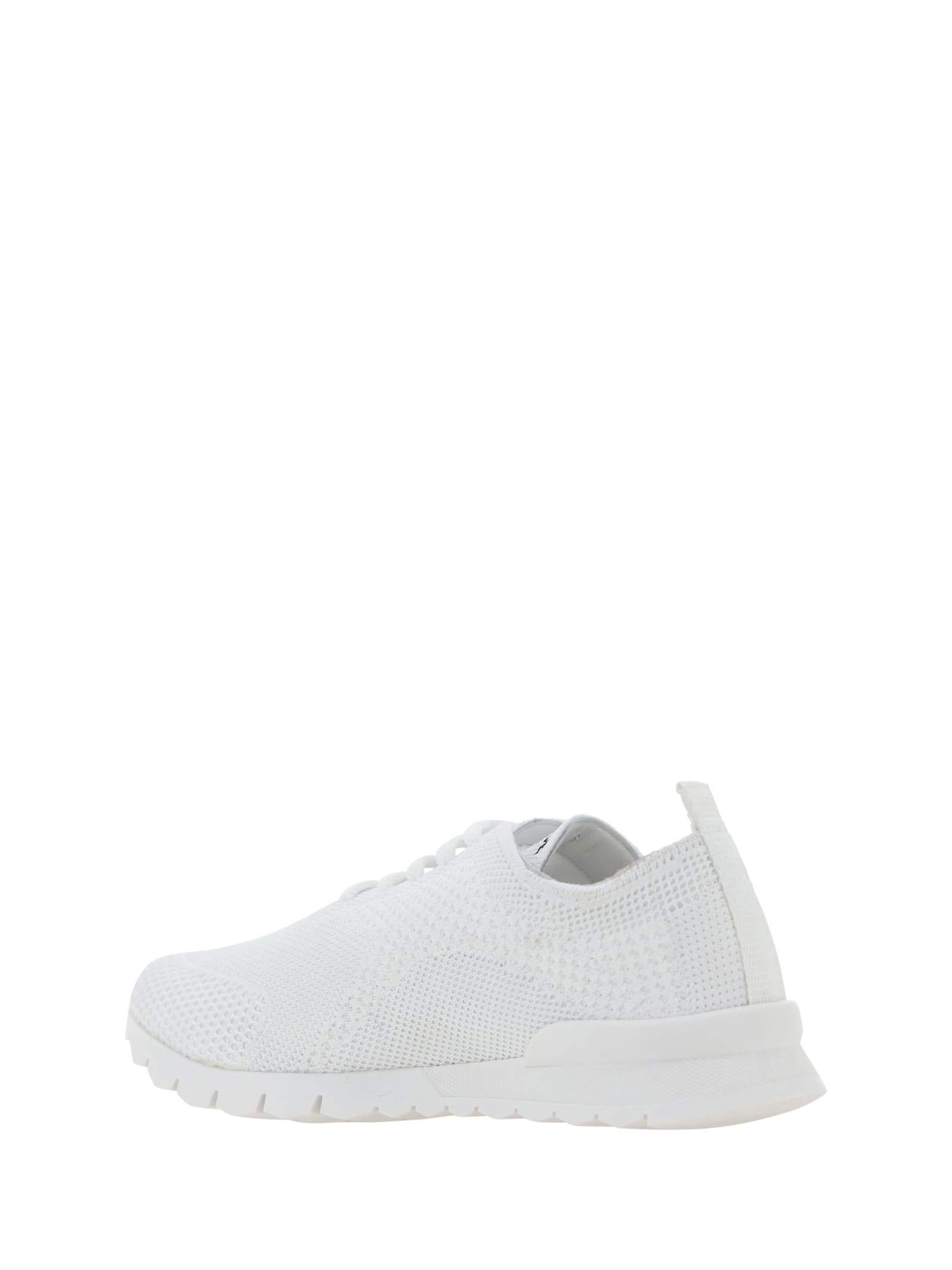 Shop Kiton Sneakers In Bianco
