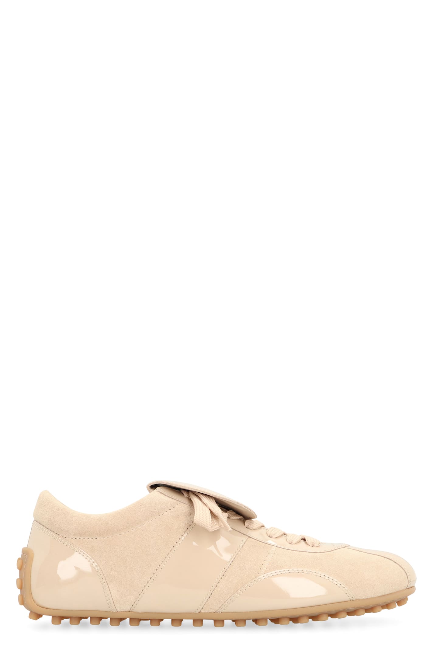 Tod's Tods T-marathon Suede Sneakers In Beige