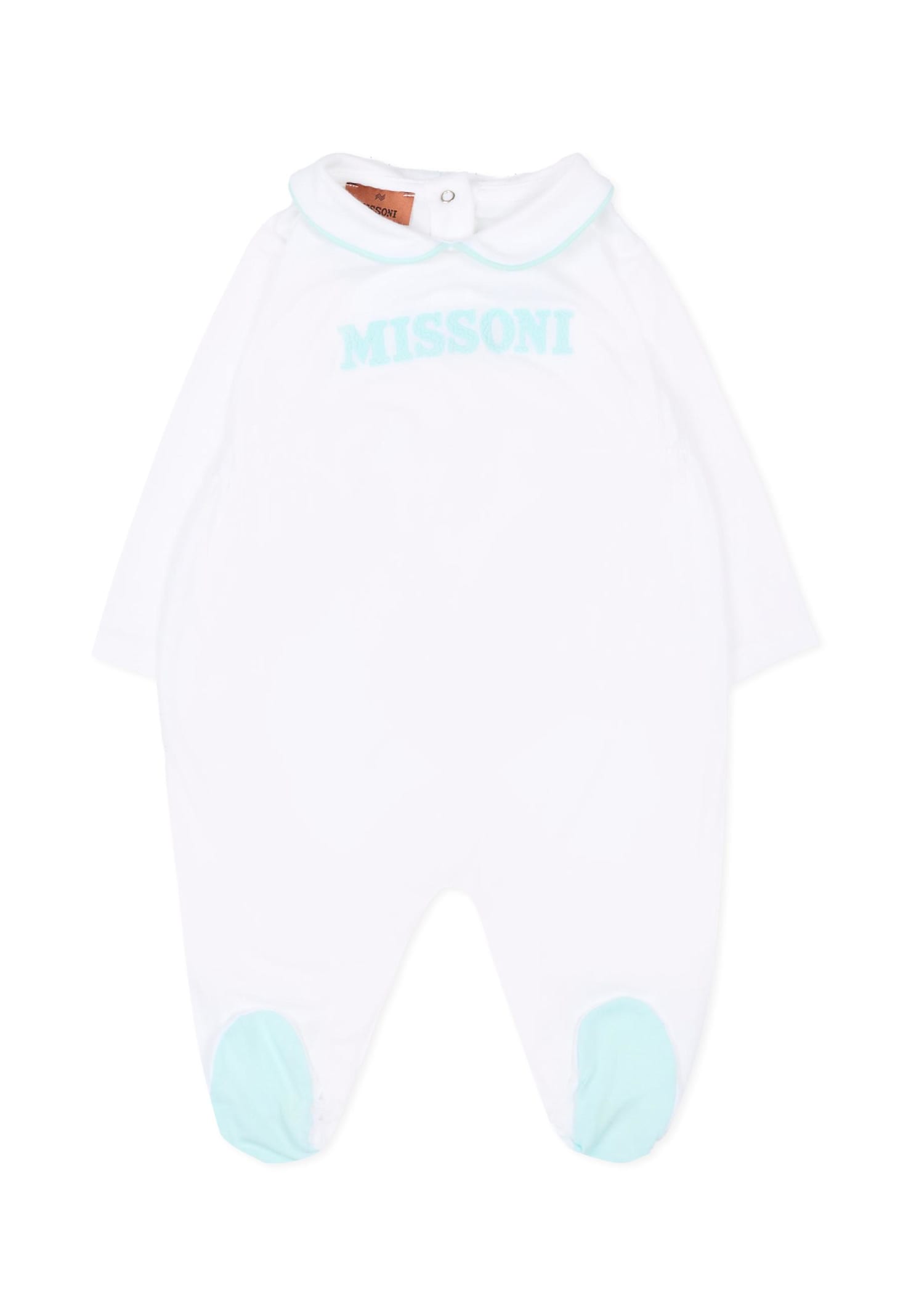 Missoni White Set For Baby Boy With Logo In White