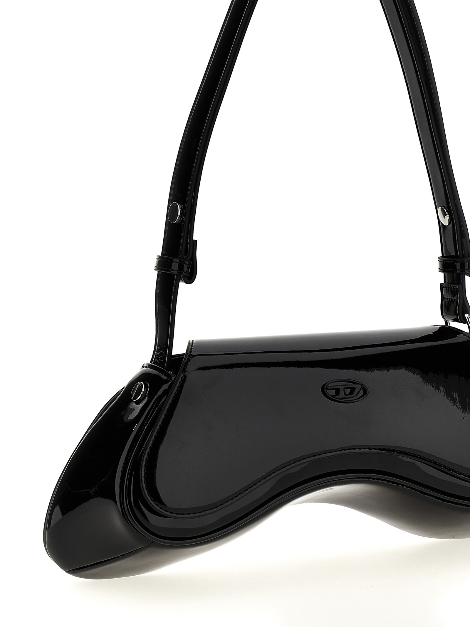 Diesel Women Play Shoulder Responsible Bag In Black