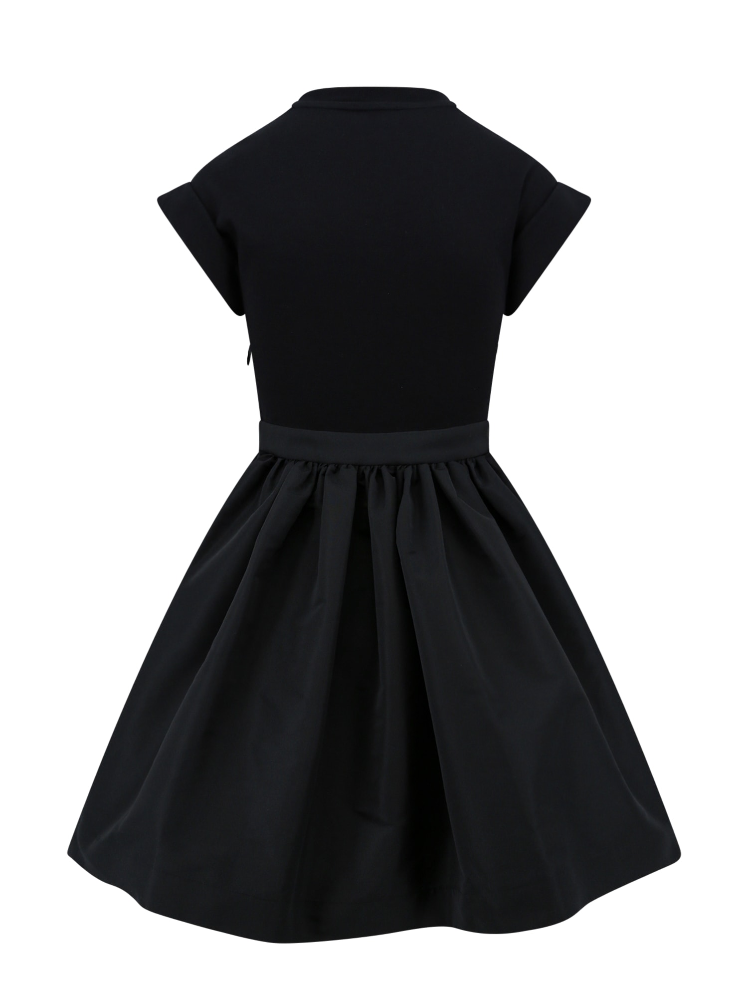Shop Alexander Mcqueen Hybrid Dress In Black