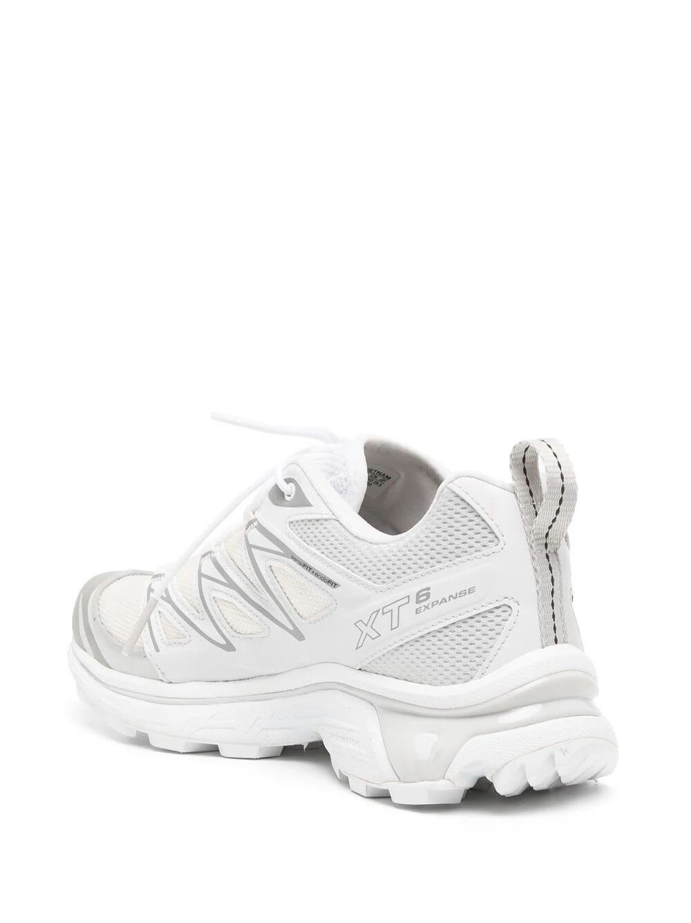 Shop Salomon Xt-6 Expanse Sneakers In Vanilla Ice White Alloy