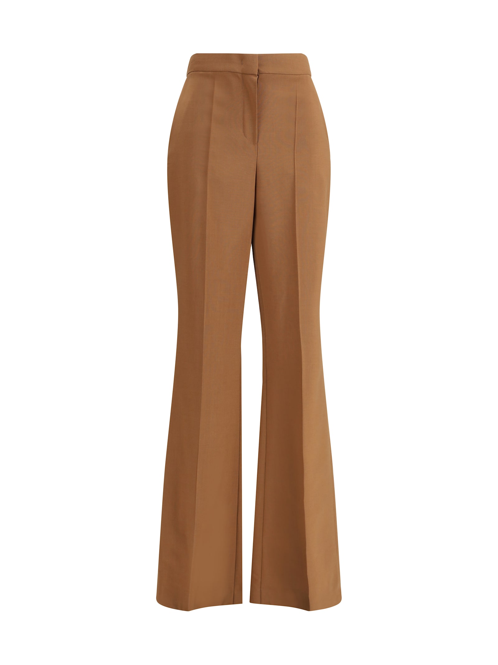 Fendi Wool Charleston Pants In Brown