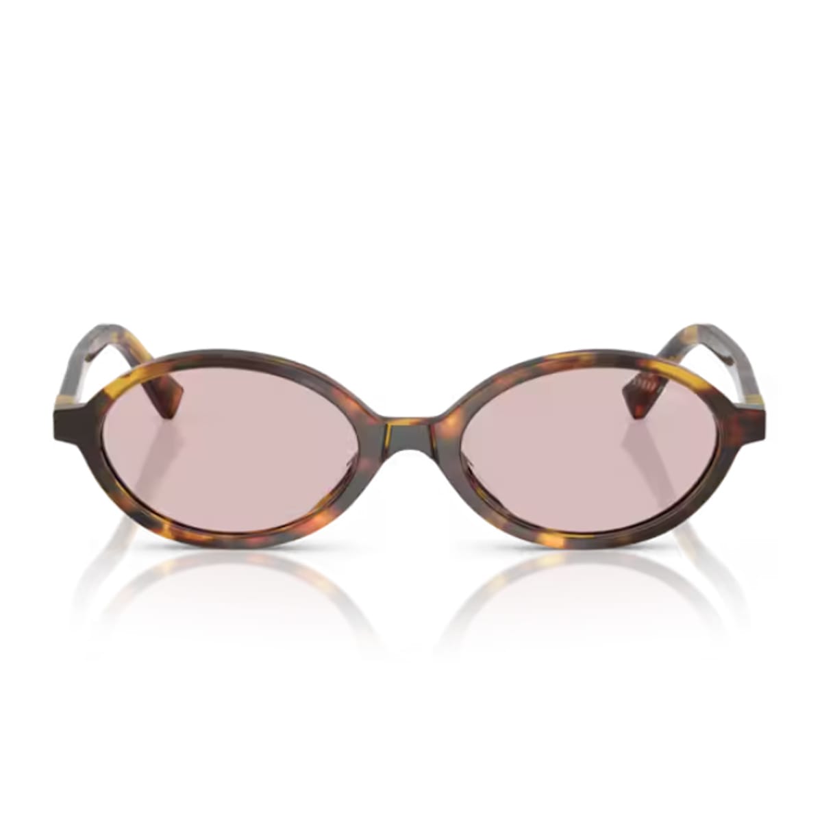 Miu Miu 0mu 04zs Miu Regard 14l4i0 Havana Miele Sunglasses In Brown