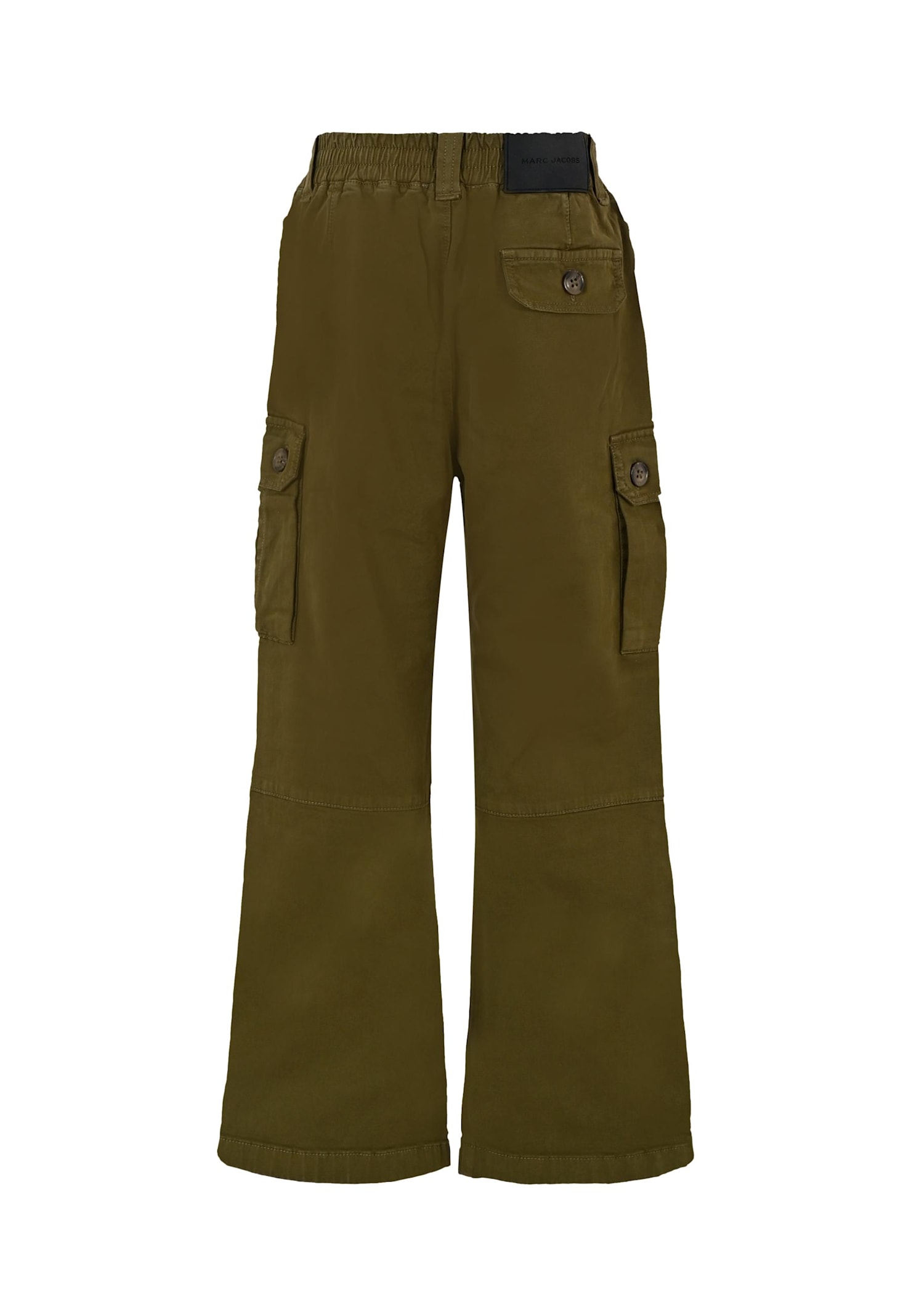 Marc Jacobs Green Trousers For Girl With Logo In Green