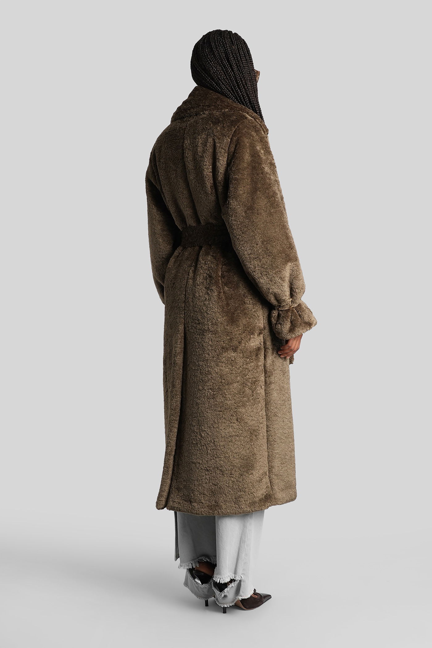 Darkpark Coat In Green Polyester In Brown