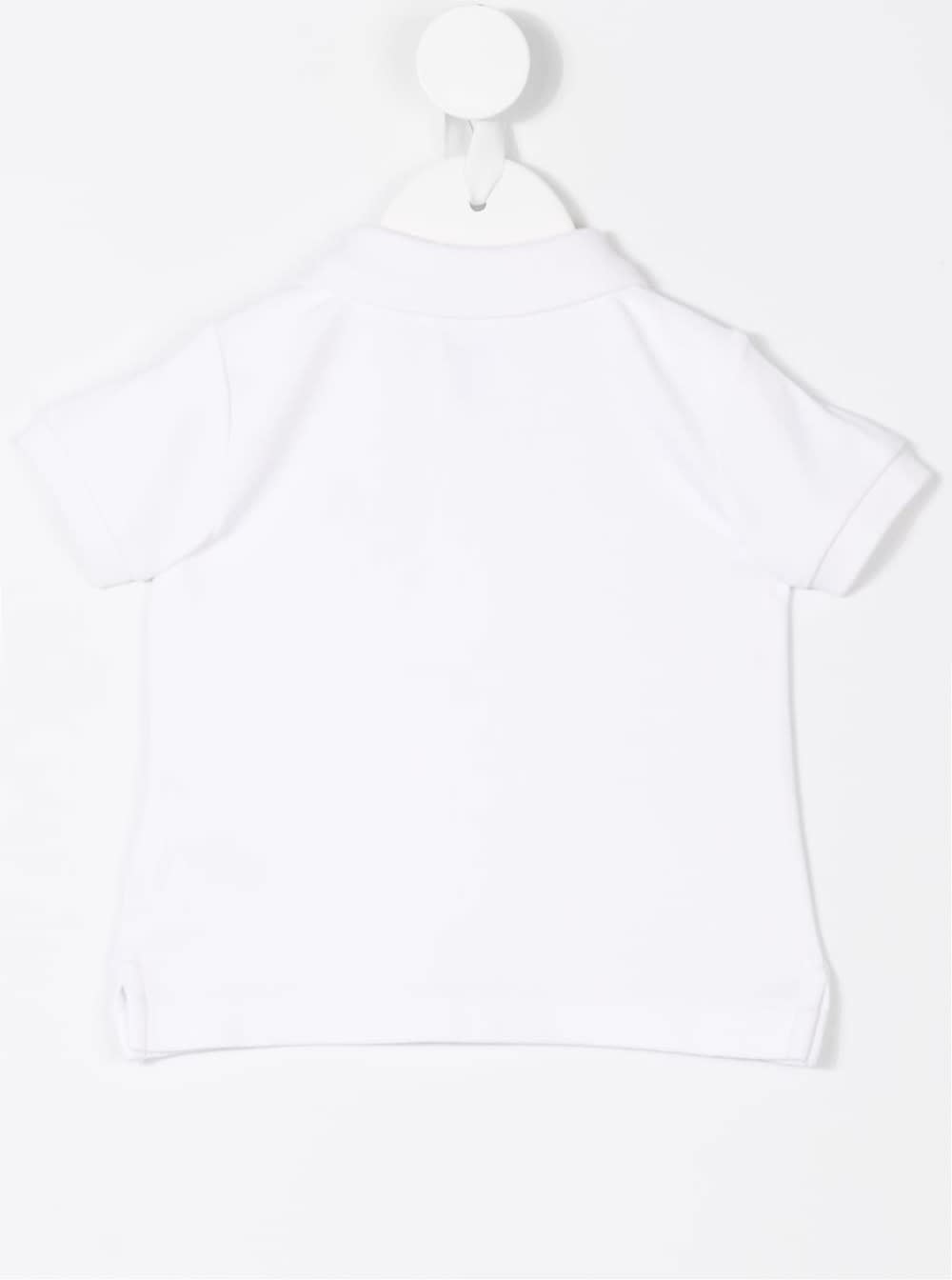 Shop Polo Ralph Lauren White Polo With Logo In Cotton Baby