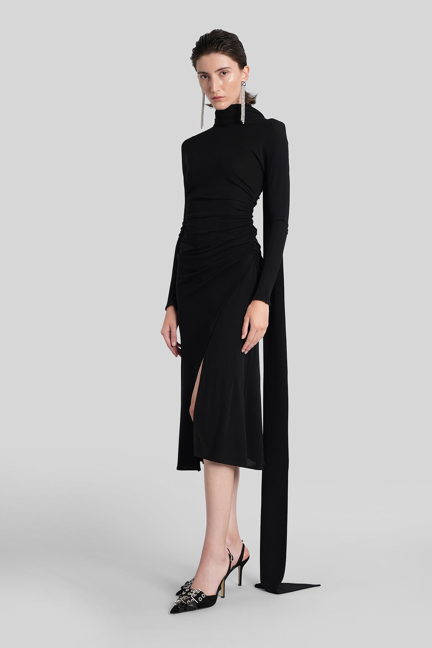 Blumarine Long Dress In Black