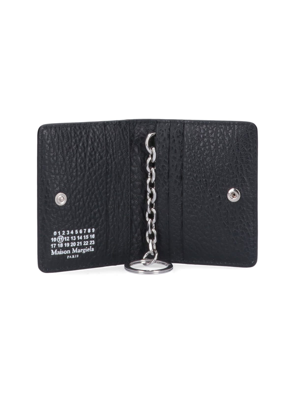 Maison Margiela Leather Cardholder In Black