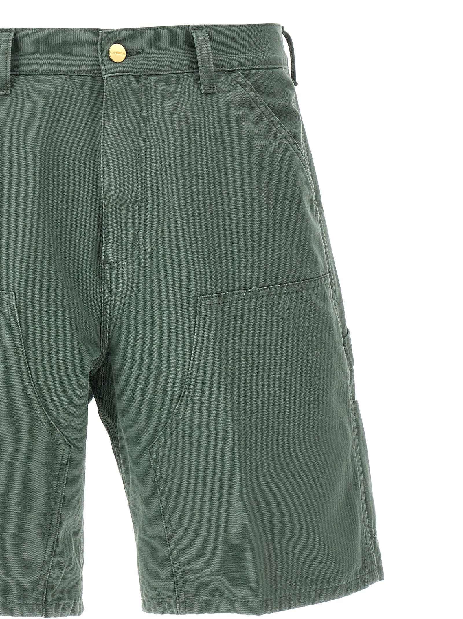 Carhartt Double Knee Bermuda And Short Green In Green