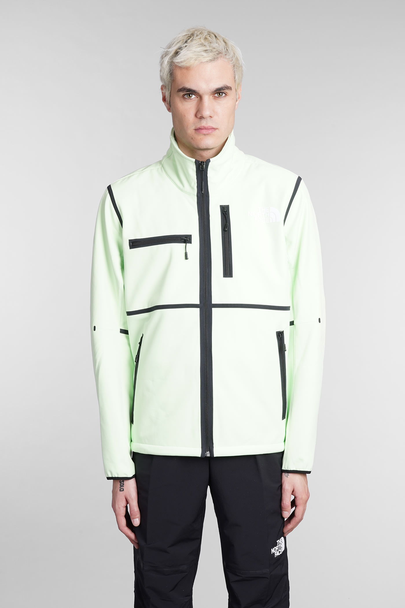 The North Face Casual Jacket In Green Synthetic Fibers