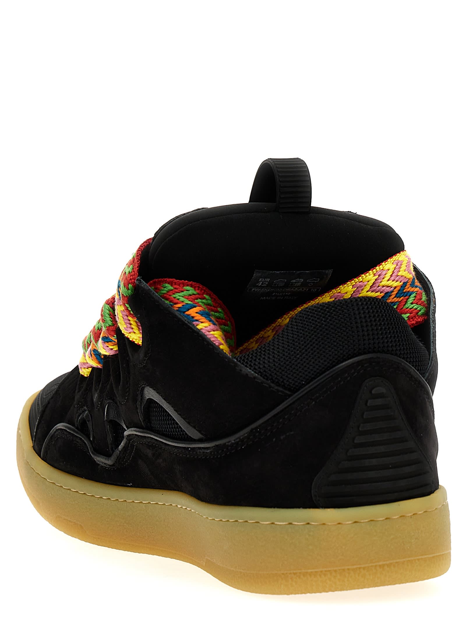 Lanvin Curb Sneakers In Black