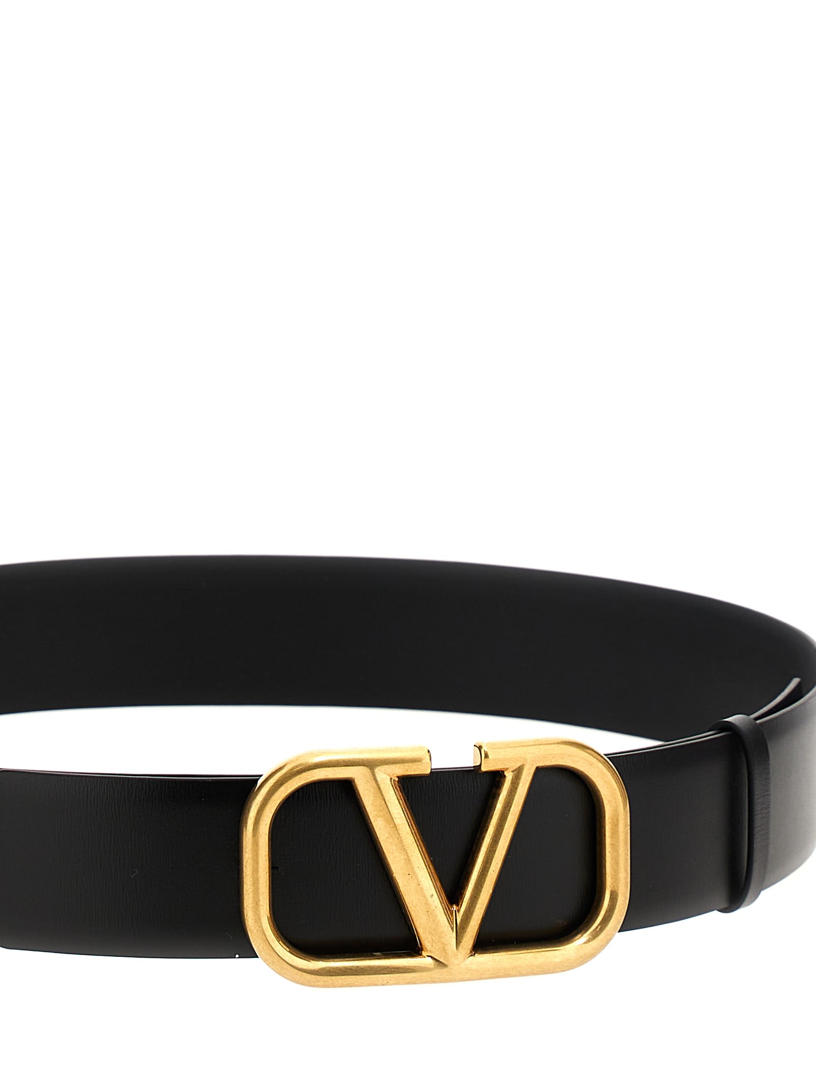 Shop Valentino Garavani Vlogo Signature Belt In Black