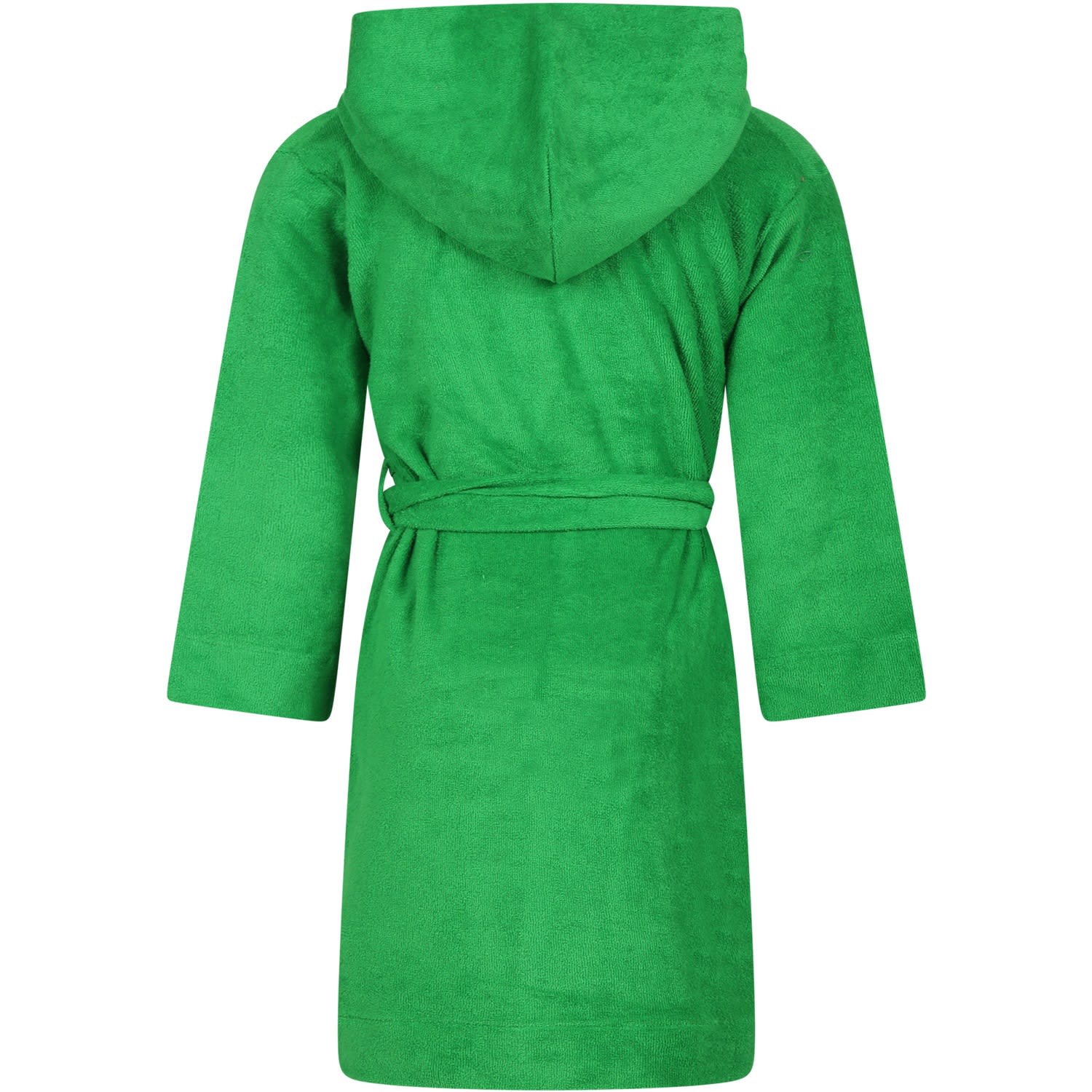 Shop Molo Green Dressing Gown For Kids