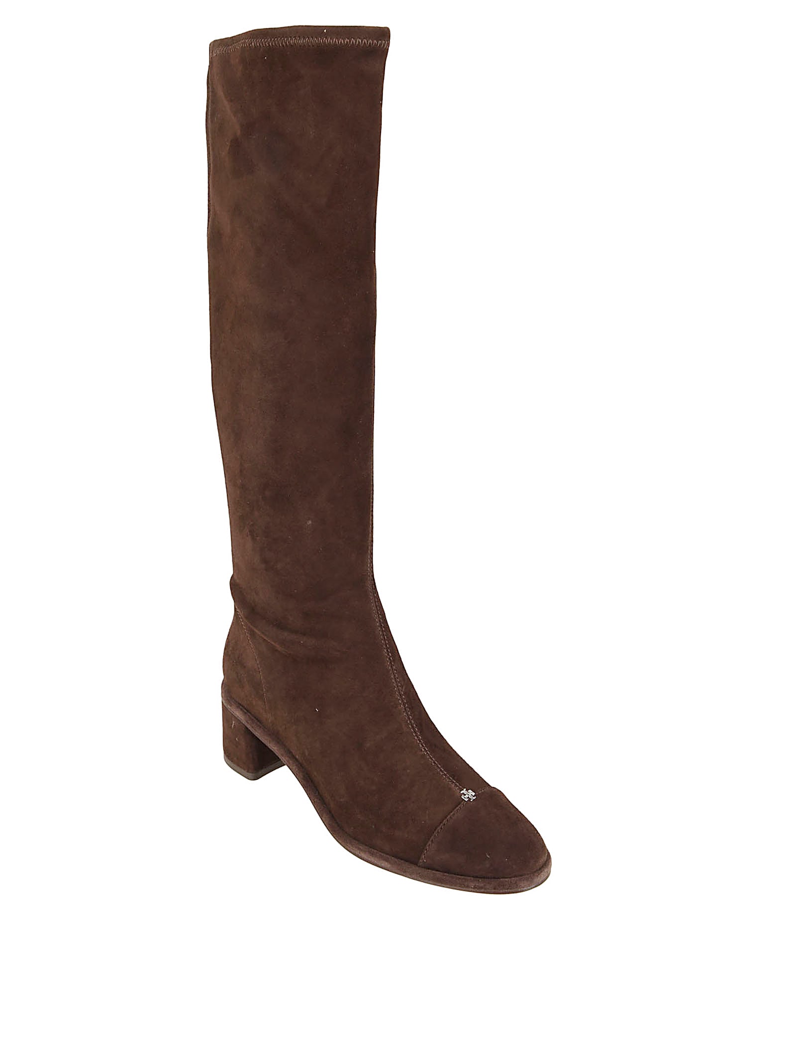 Tory Burch Cap-toe Knee-high Boot In Multi