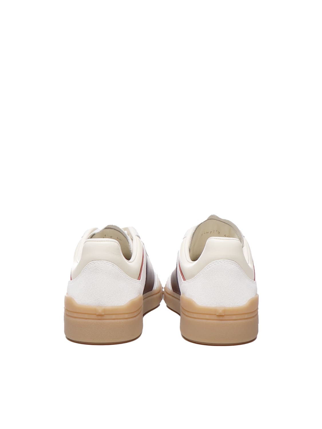 Shop Valentino Upvillage Sneakers With Logo In White, Burgundy