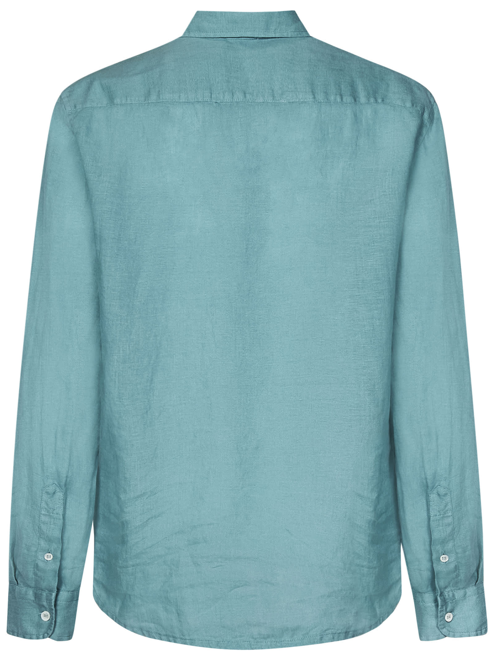 Shop Malo Shirt In Turquoise