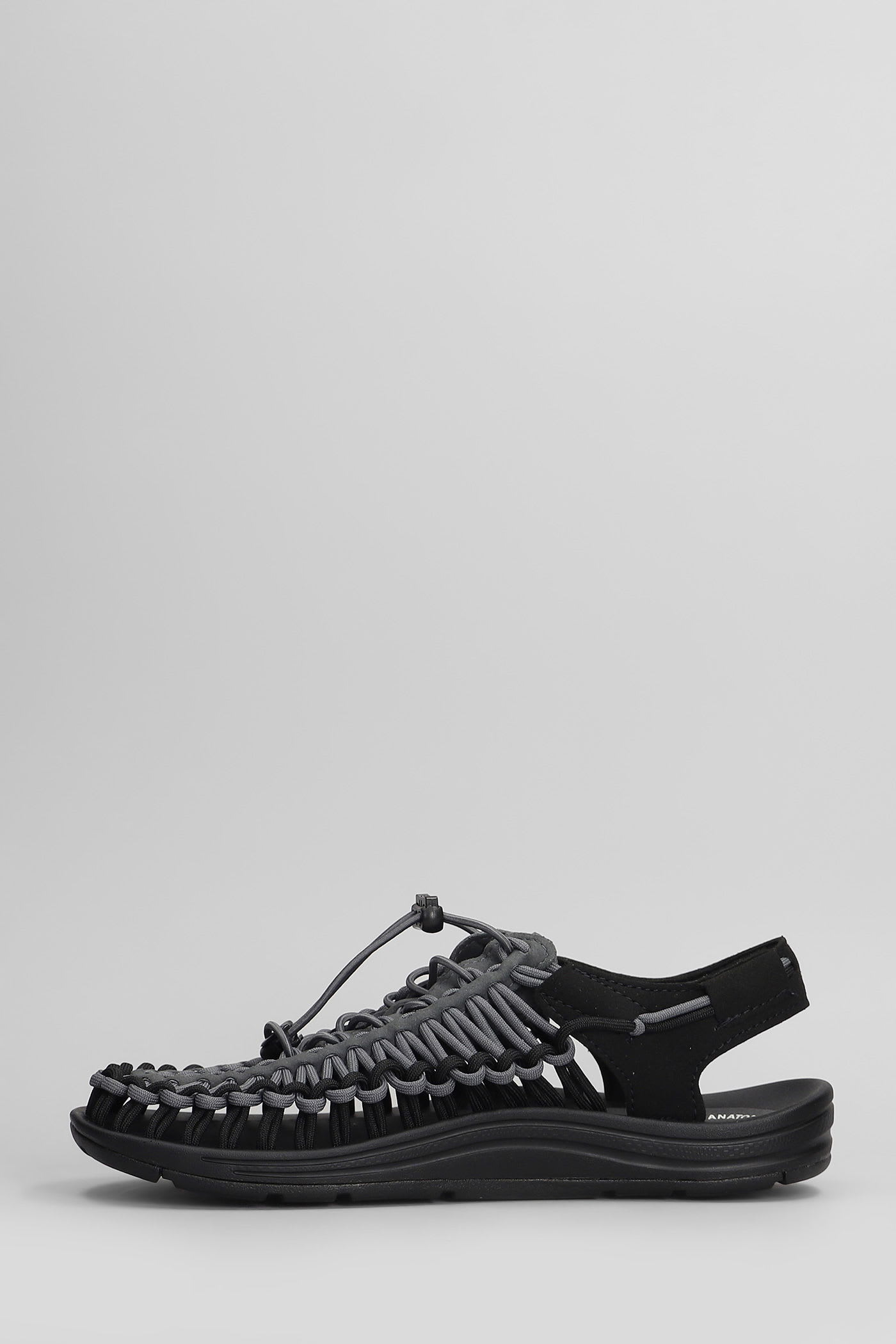 Keen Uneek M Sandals In Black Suede And Fabric