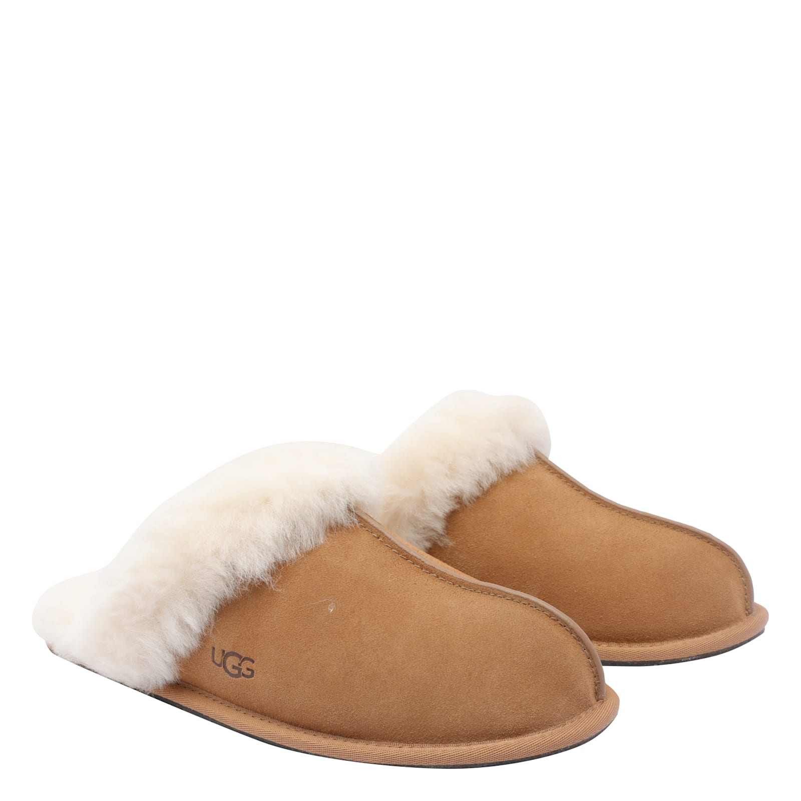 Ugg Scuffette Ii Suede Mules In Brown