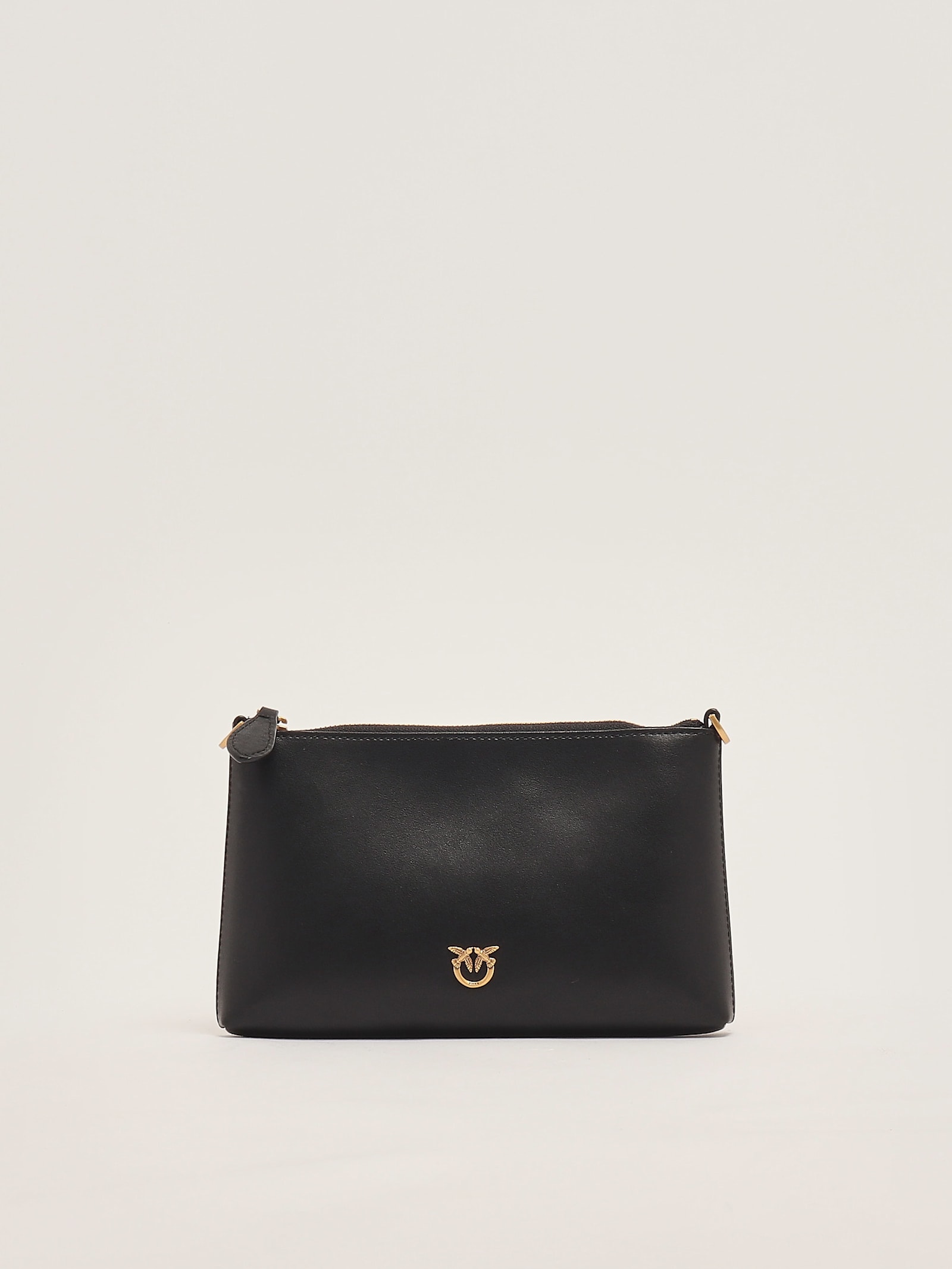 Pinko Flat Horizontal Mini Clutch In Nero