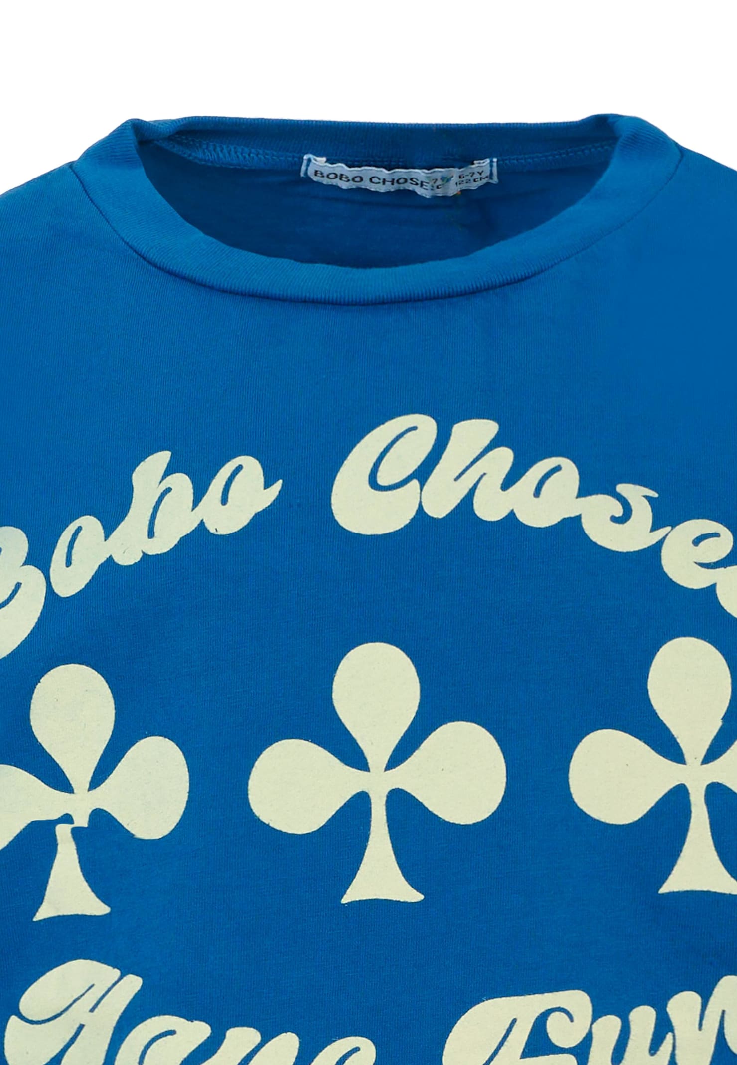 Bobo Choses Light Blue T-shirt For Kids With Logo In Black