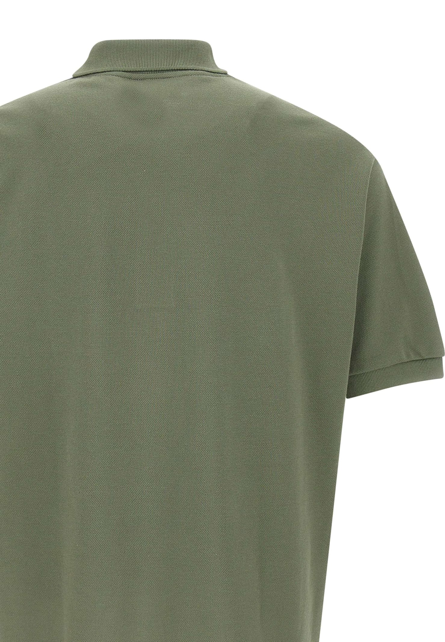 Shop Lacoste Piquet Cotton Polo Shirt In Green
