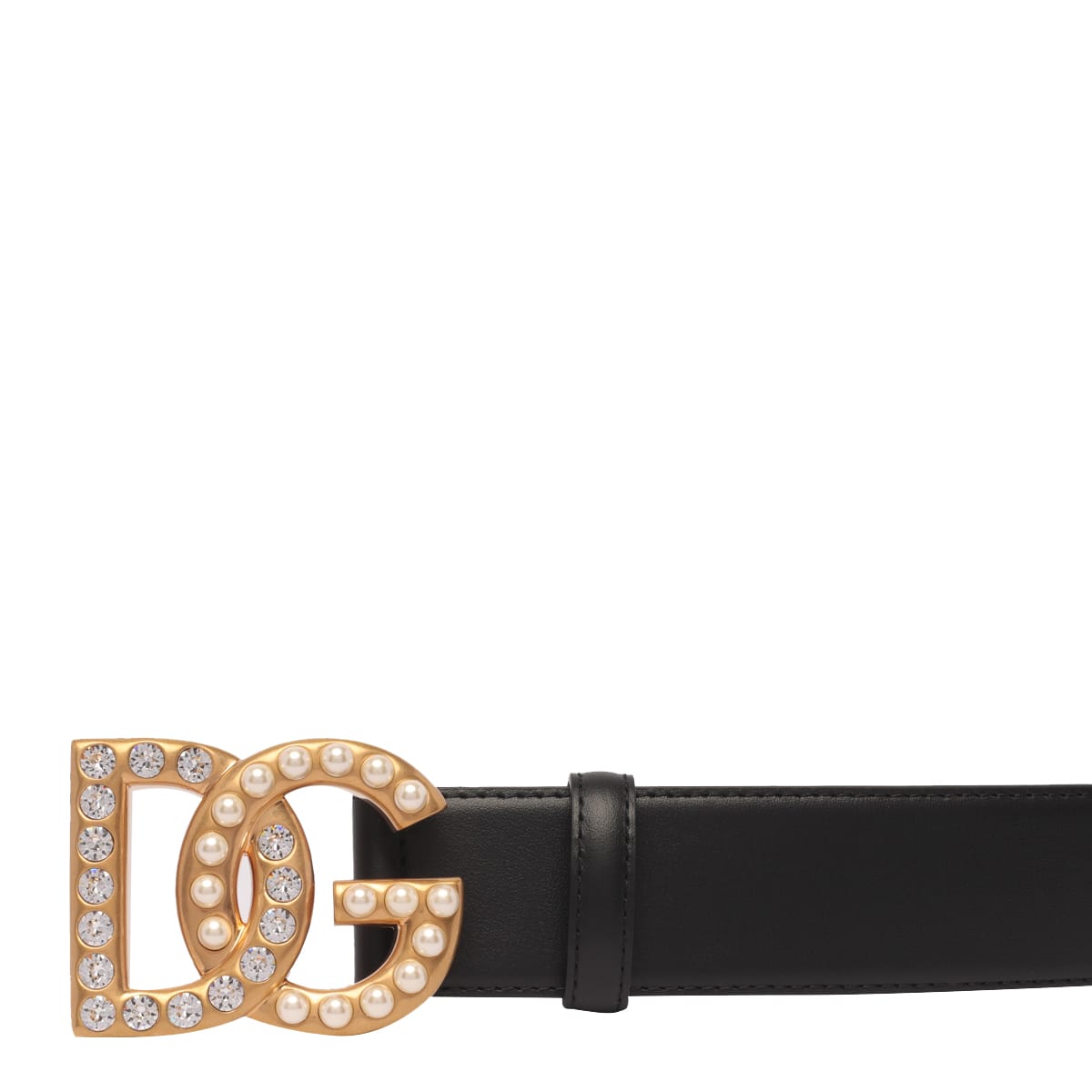 Shop Dolce & Gabbana Dg Jewel Logo Belt In Nero/multicolor