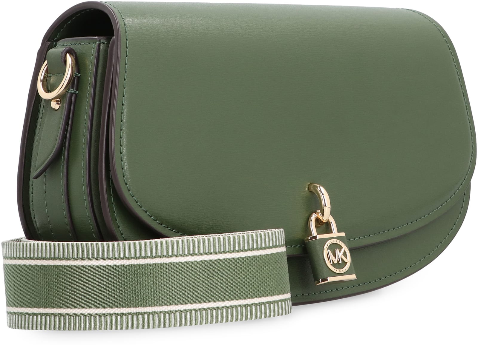 Michael Kors Mila Small Leather Crossbody Bag -  Green