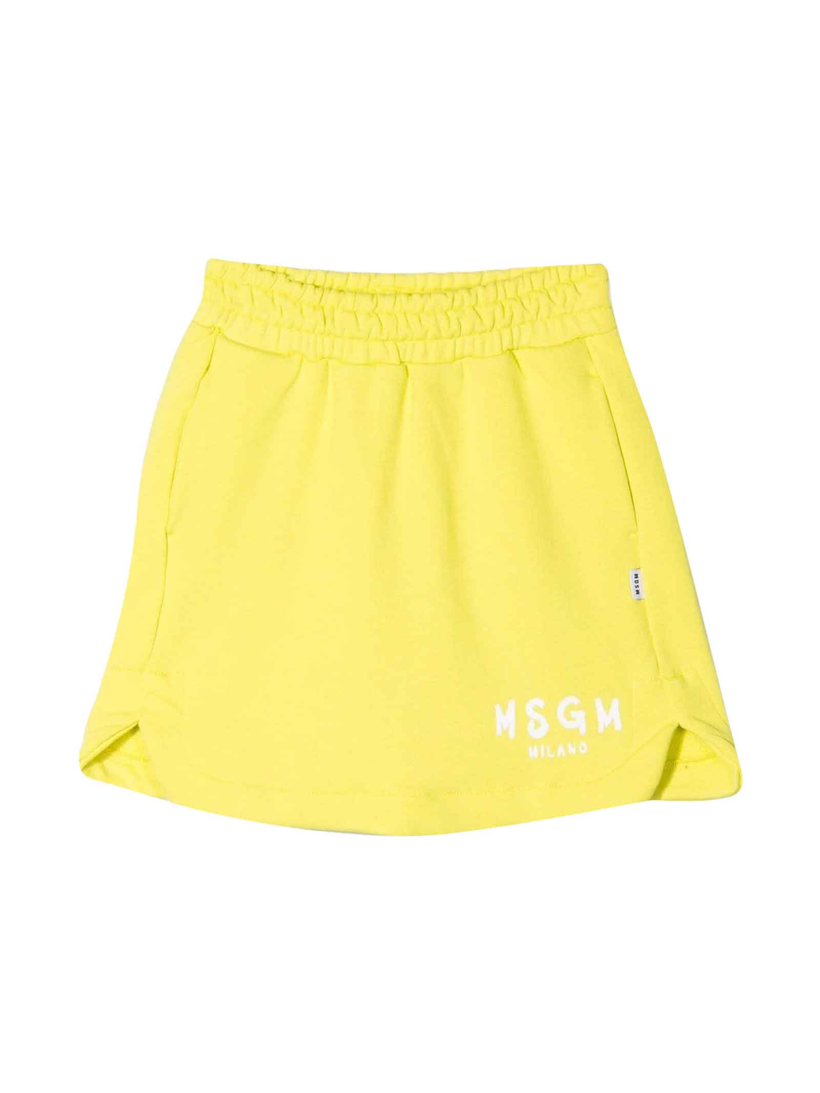 MSGM Yellow Girl Skirt