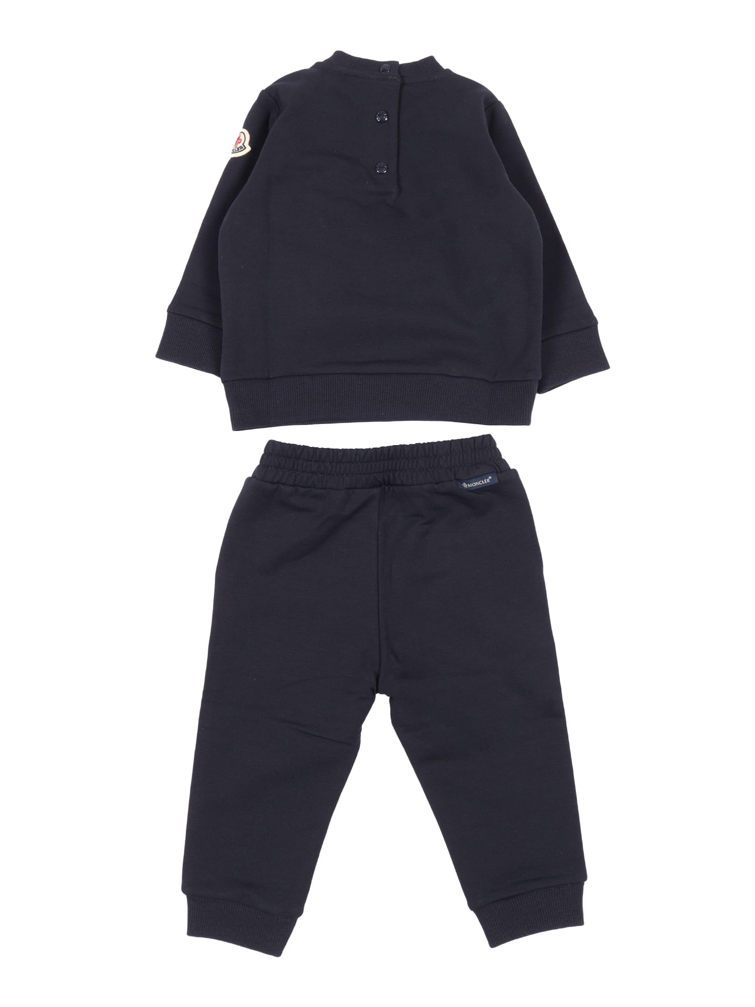 Moncler Knitwear Clothing Ensemble In Blue